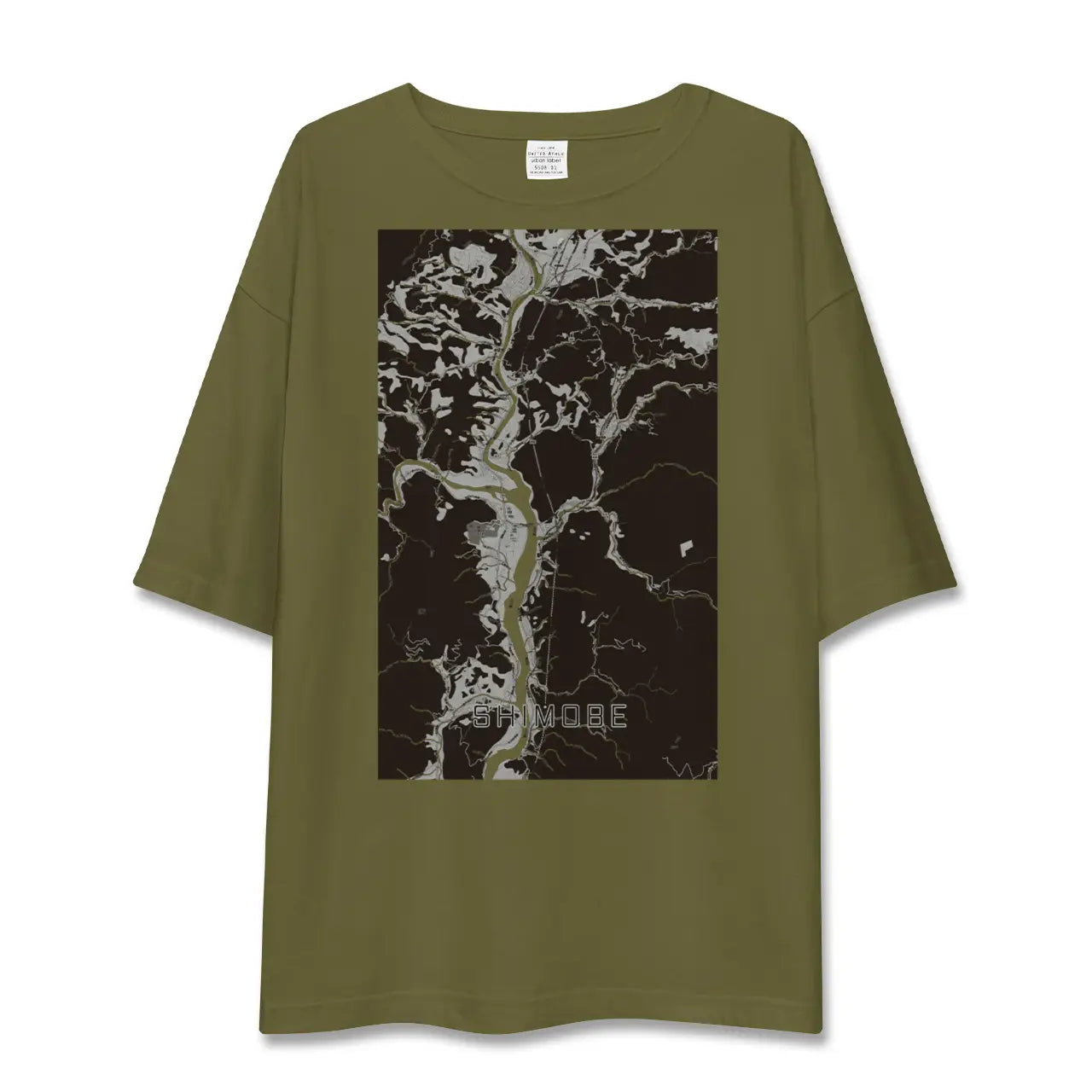 【下部(山梨県)】地図柄ビッグシルエットTシャツ