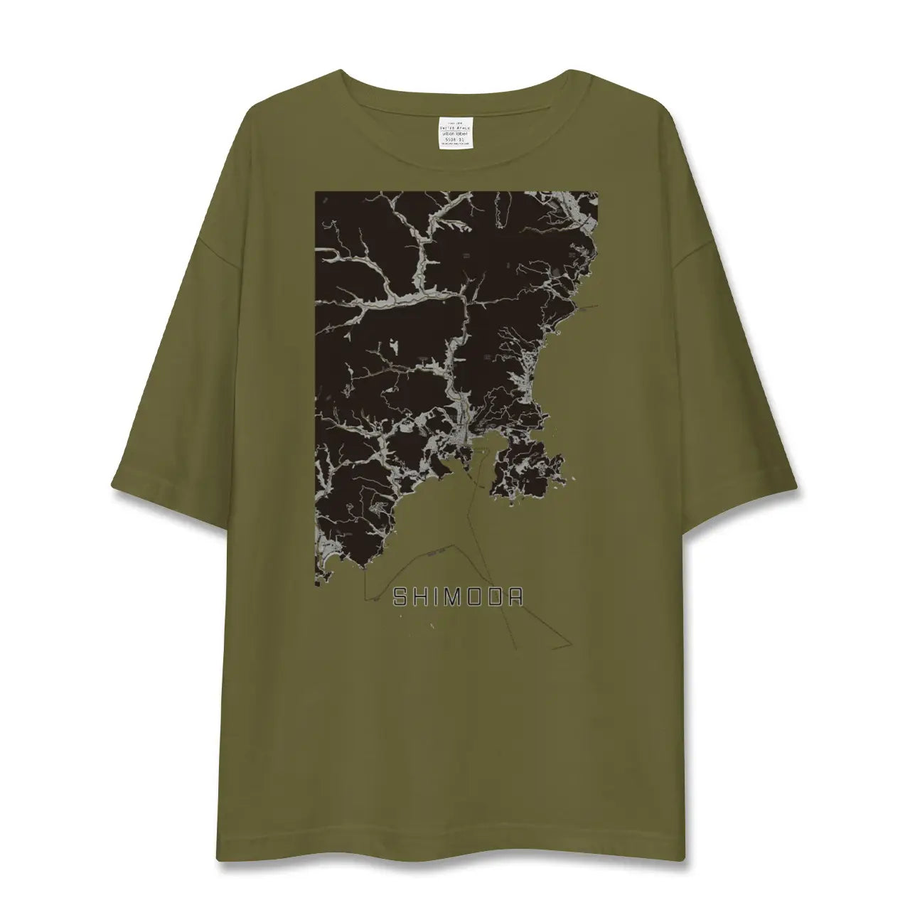 【下田(静岡県)】地図柄ビッグシルエットTシャツ