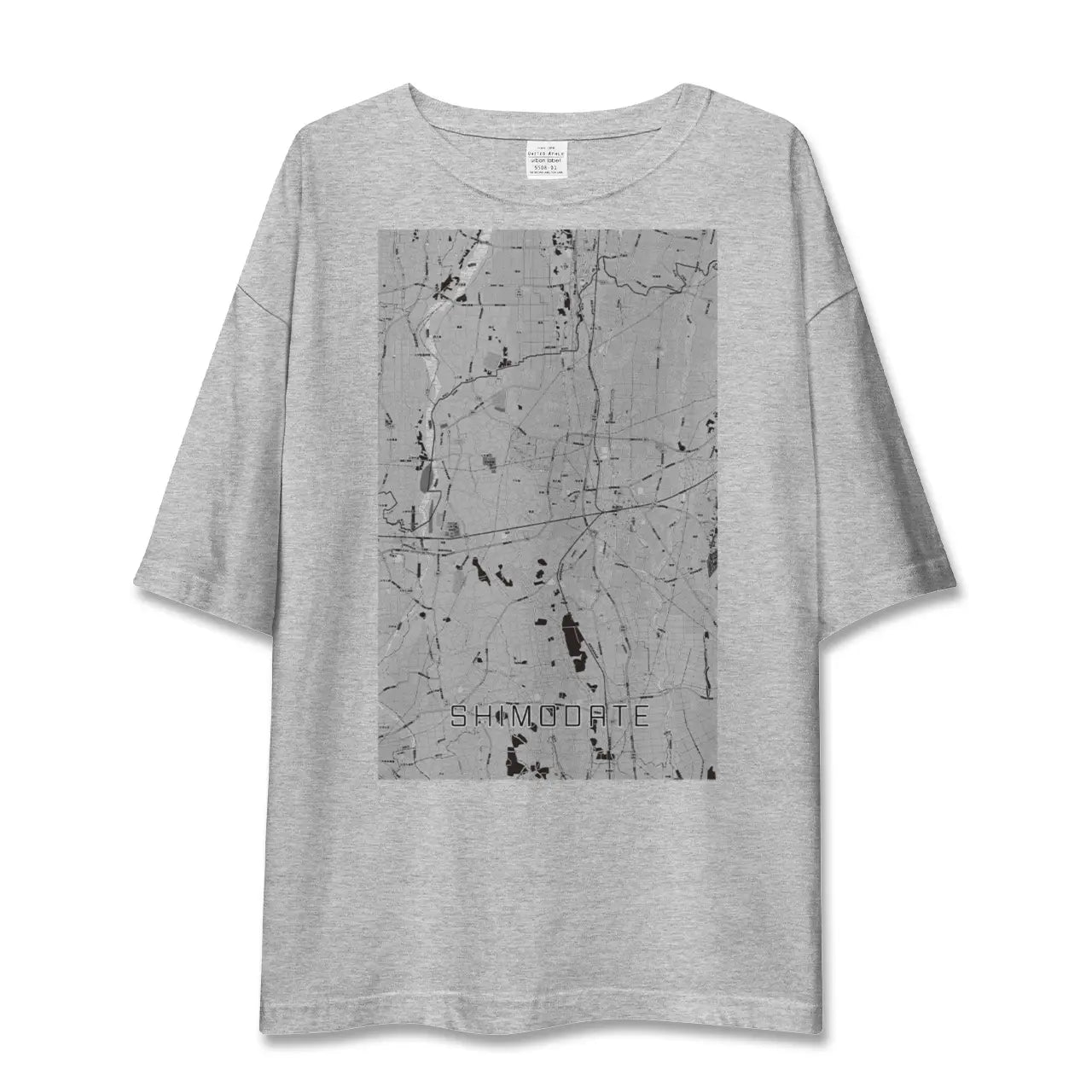 【下館(茨城県)】地図柄ビッグシルエットTシャツ