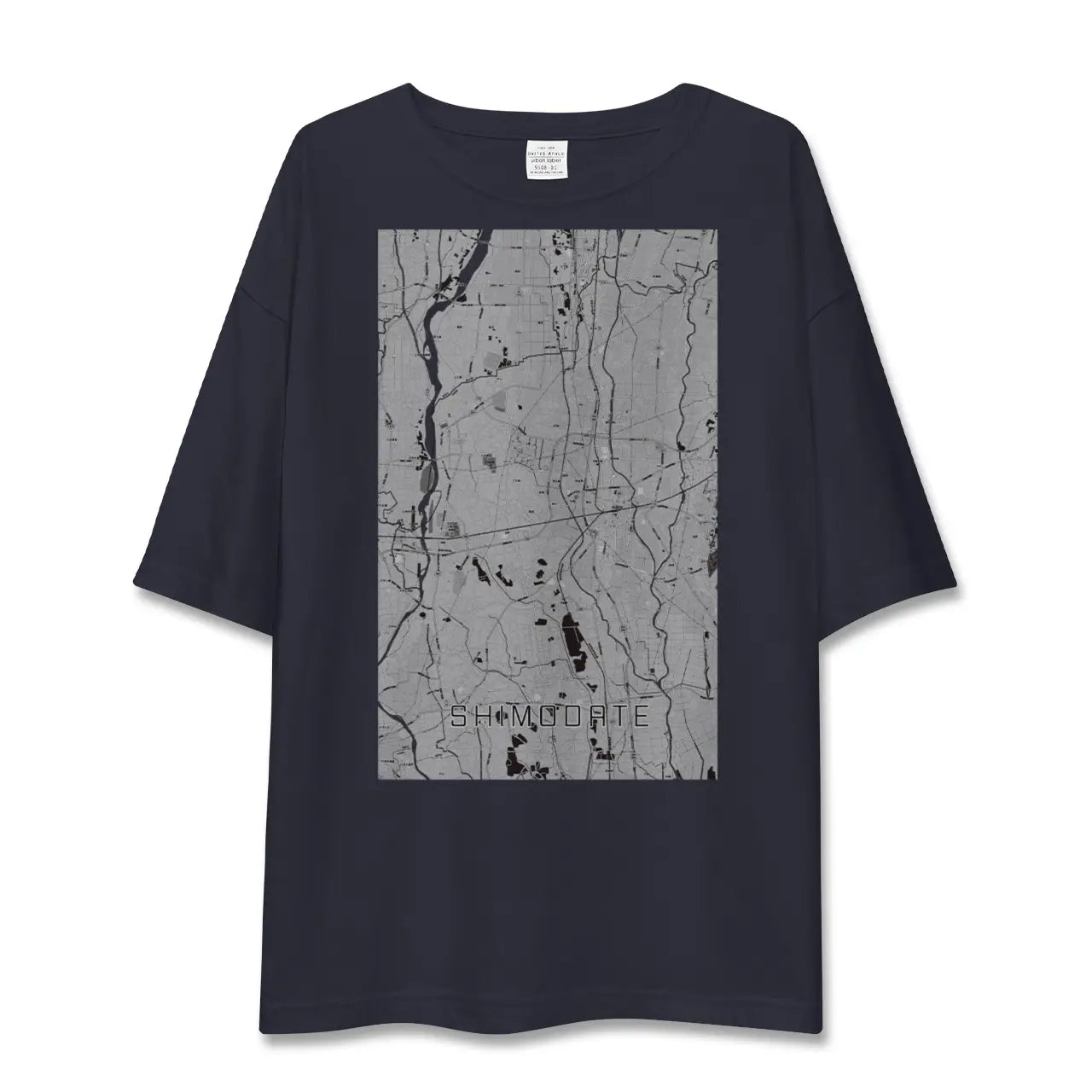 【下館(茨城県)】地図柄ビッグシルエットTシャツ