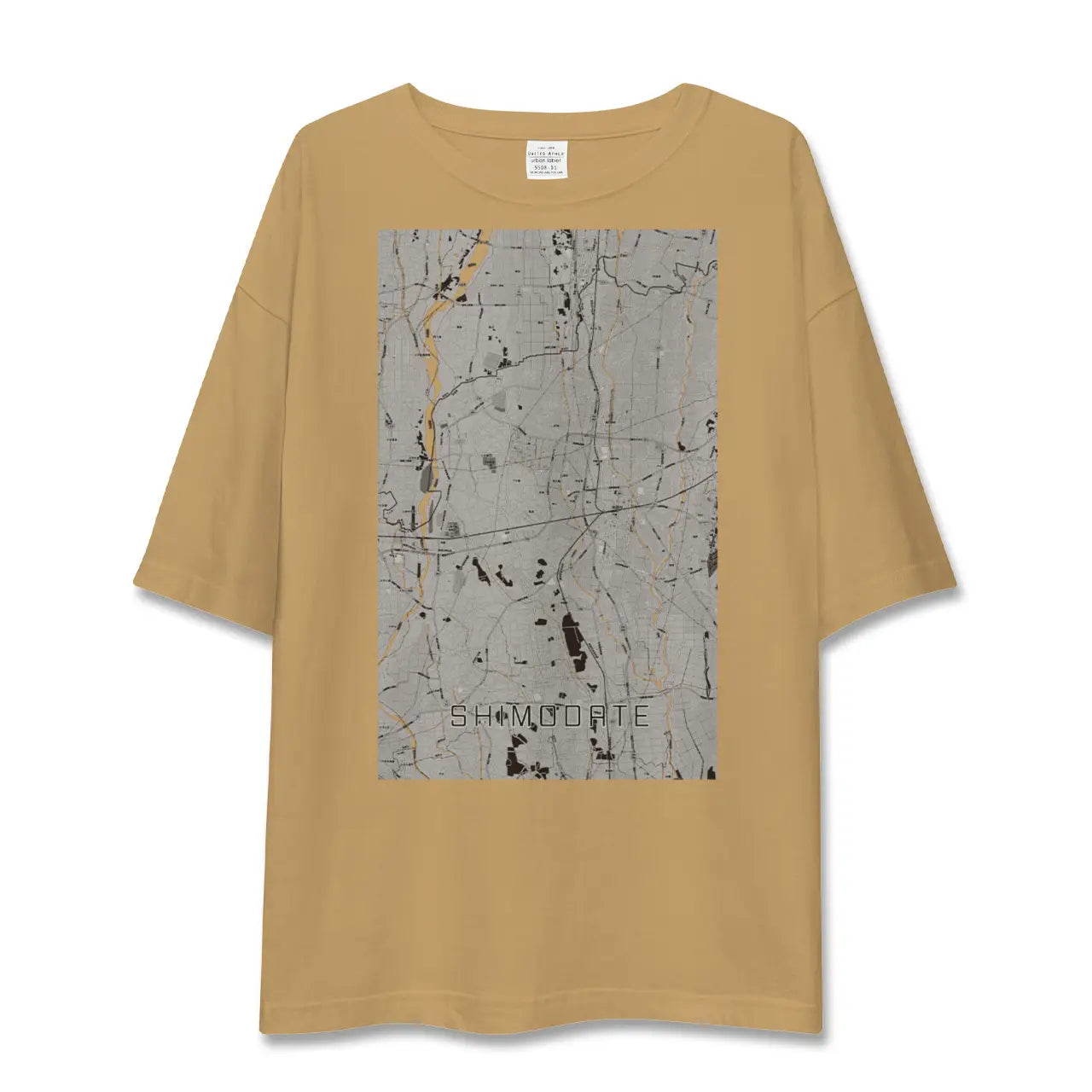 【下館(茨城県)】地図柄ビッグシルエットTシャツ