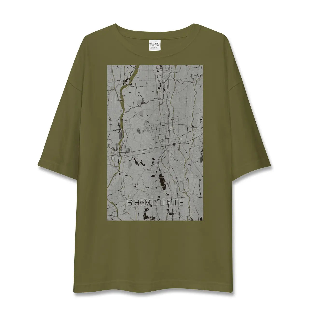【下館(茨城県)】地図柄ビッグシルエットTシャツ