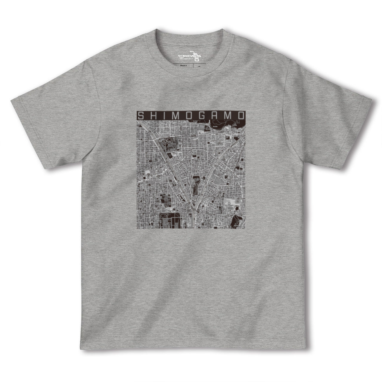 【下鴨(京都府)】地図柄ヘビーウェイトTシャツ