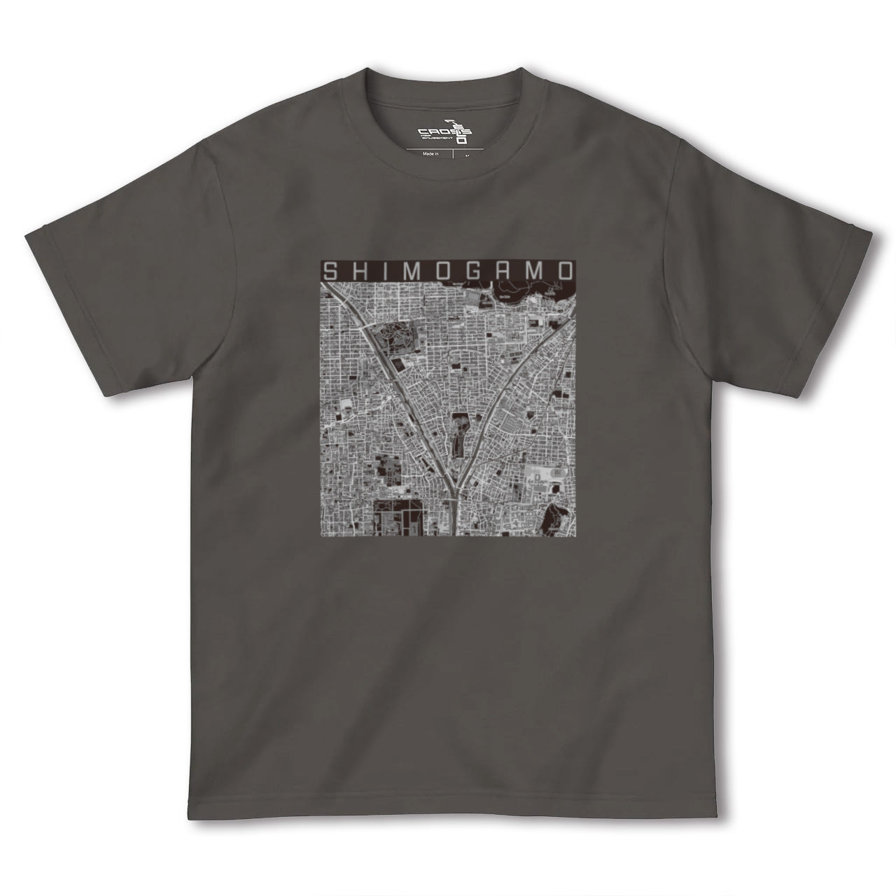 【下鴨(京都府)】地図柄ヘビーウェイトTシャツ