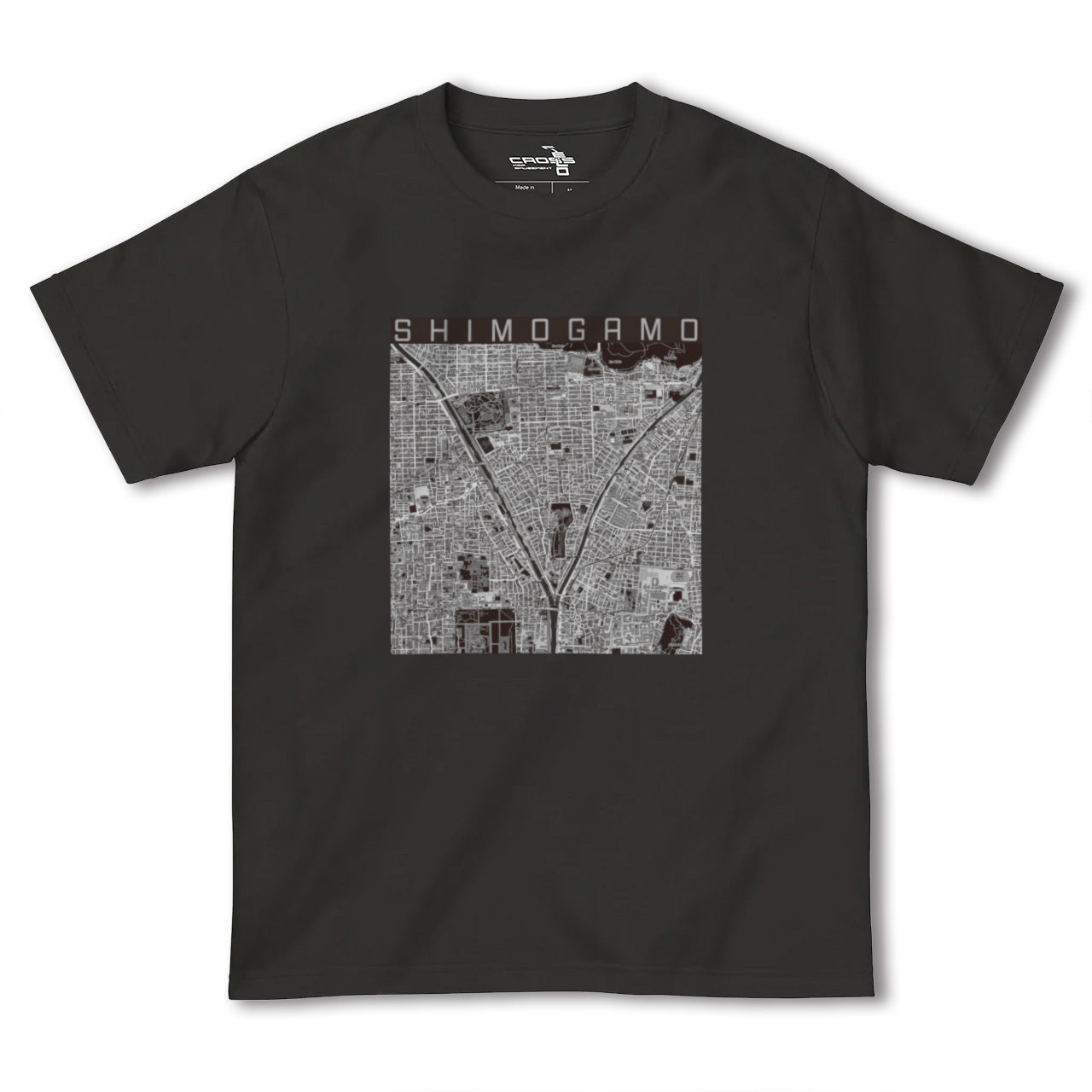 【下鴨(京都府)】地図柄ヘビーウェイトTシャツ