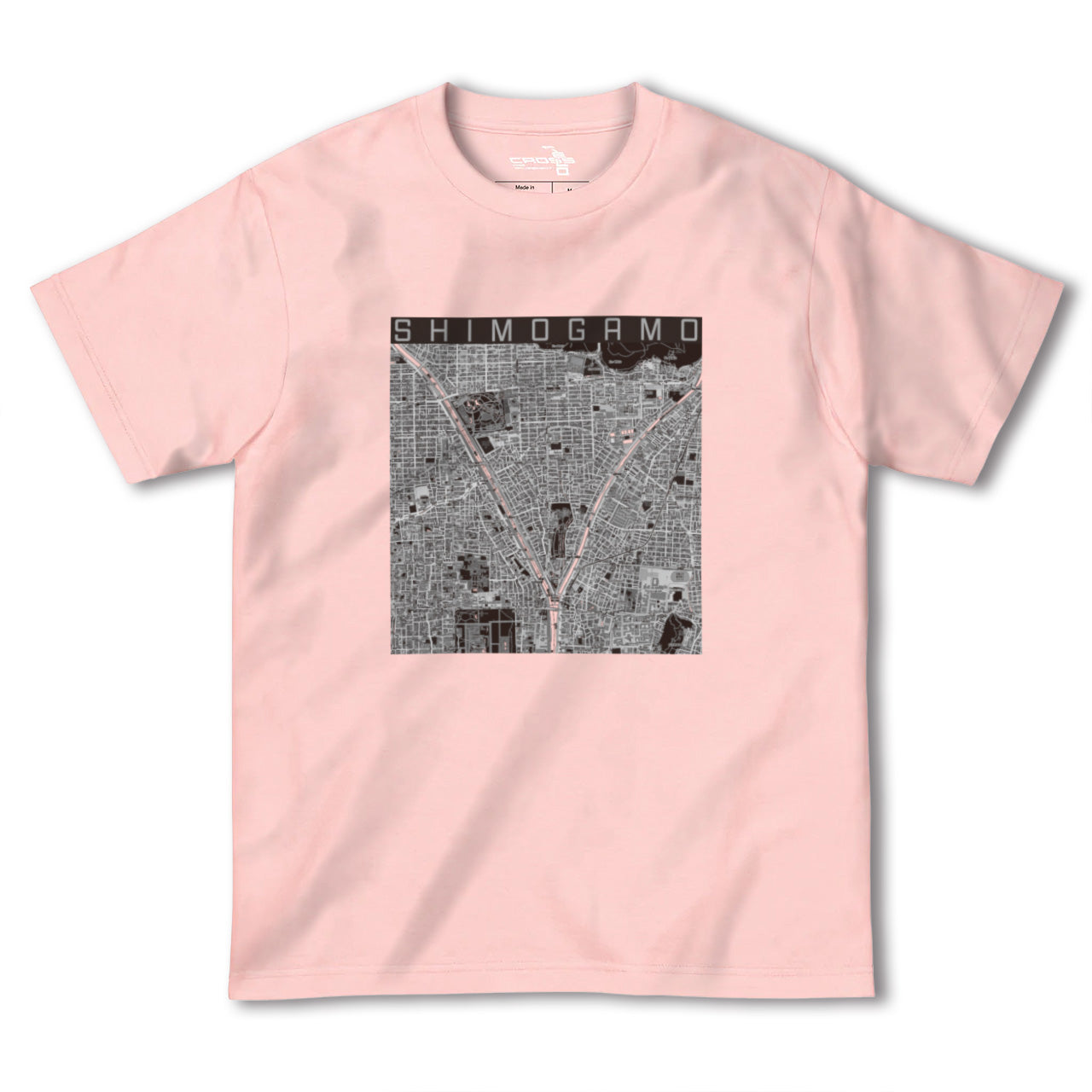 【下鴨(京都府)】地図柄ヘビーウェイトTシャツ