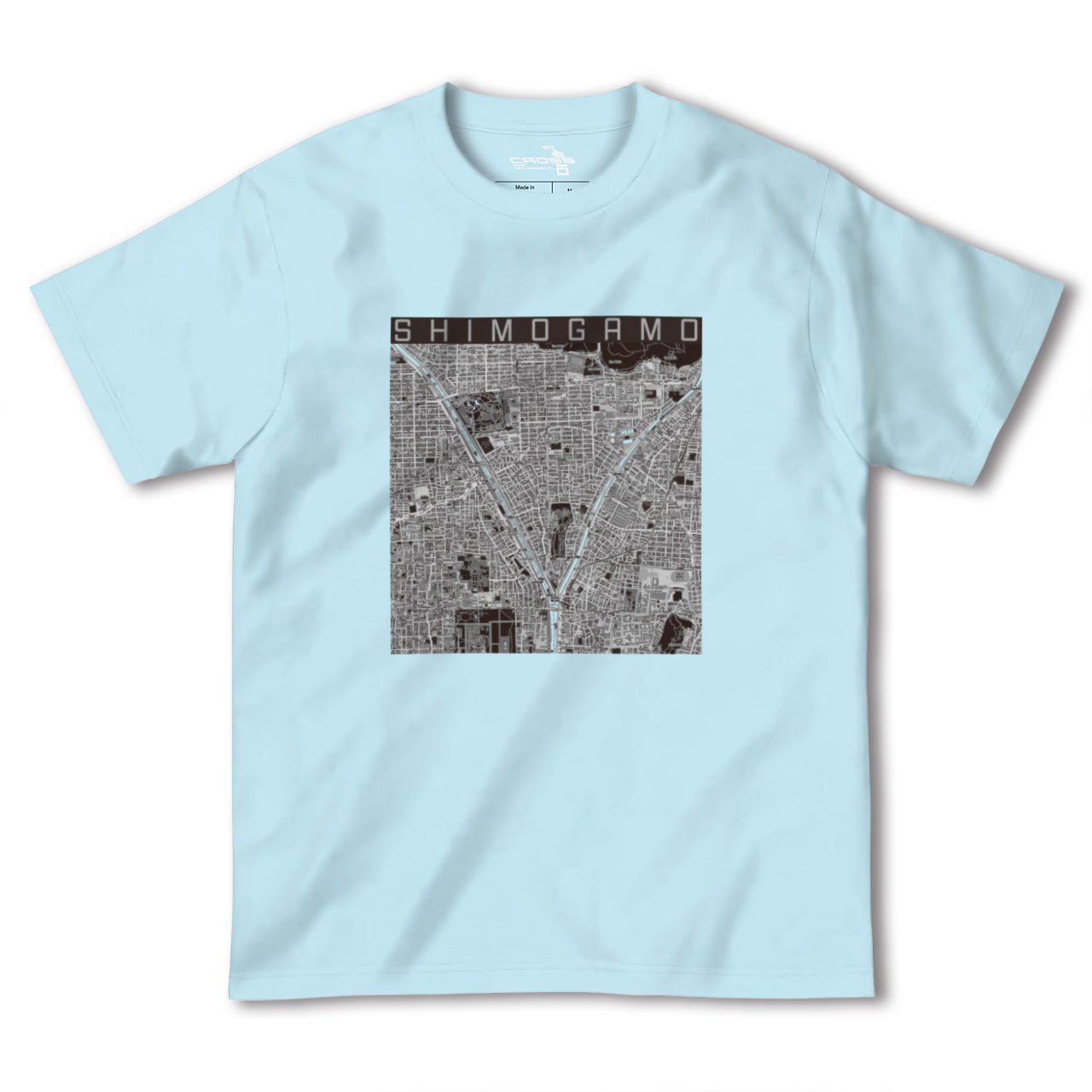 【下鴨(京都府)】地図柄ヘビーウェイトTシャツ