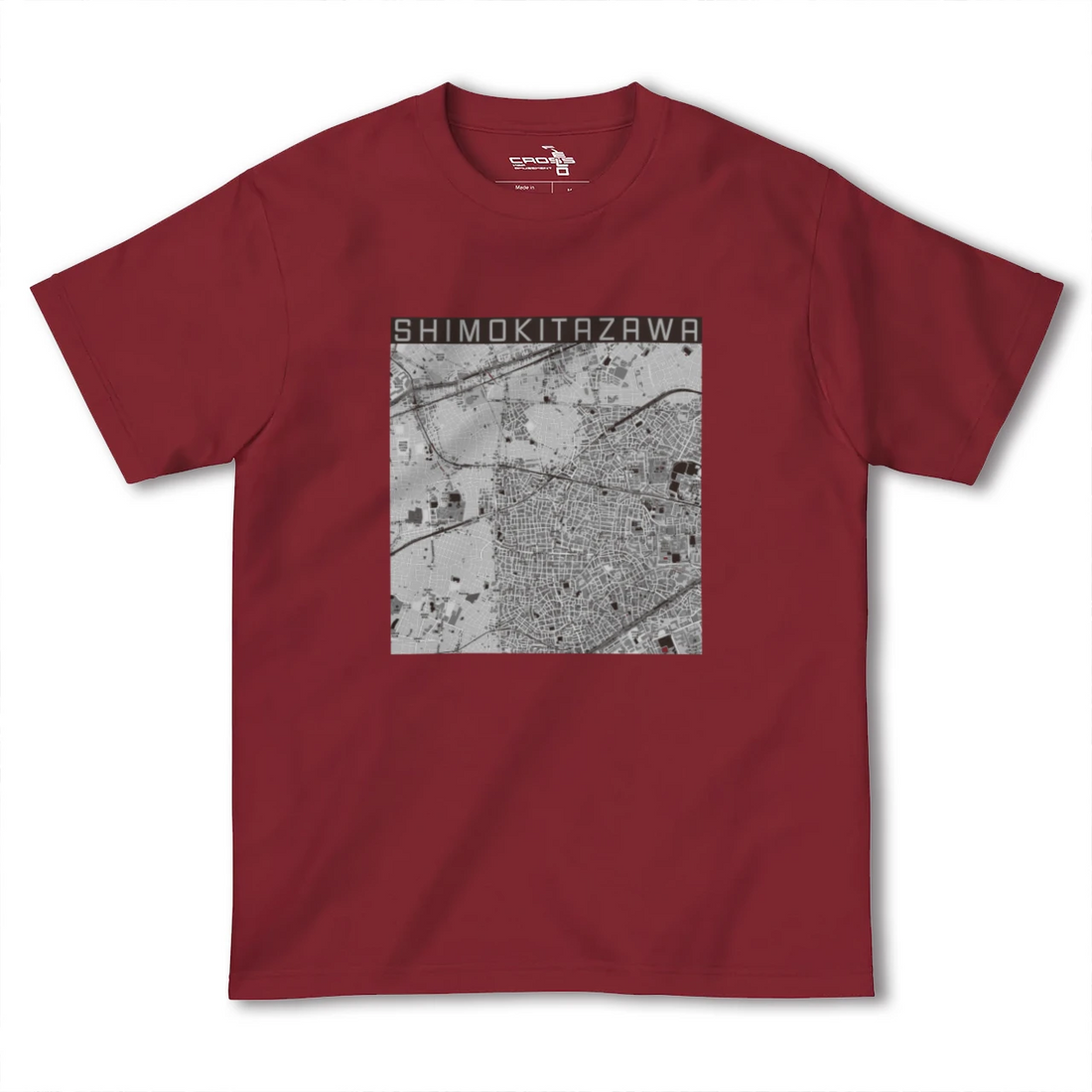 【下北沢(東京都)】地図柄ヘビーウェイトTシャツ