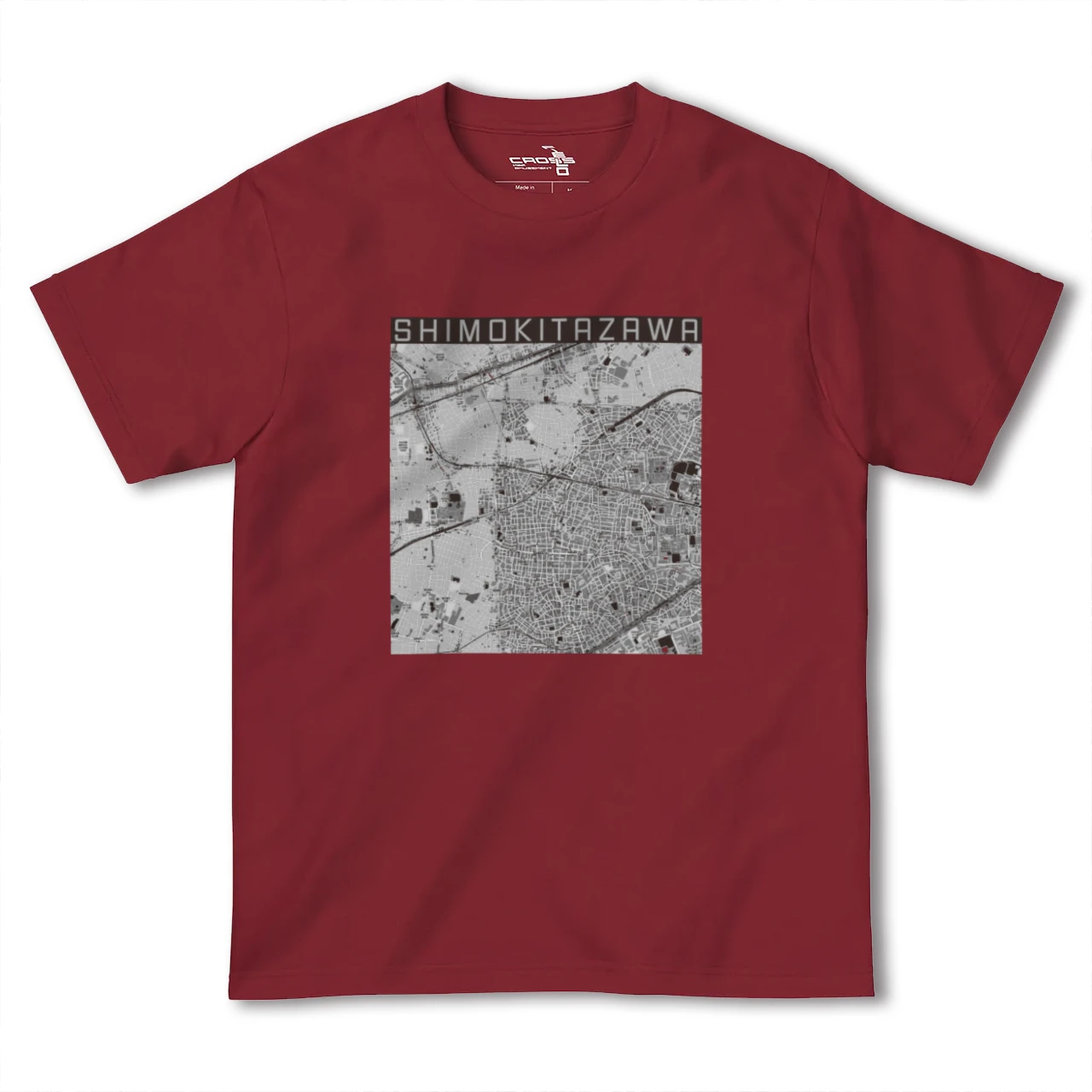 【下北沢(東京都)】地図柄ヘビーウェイトTシャツ