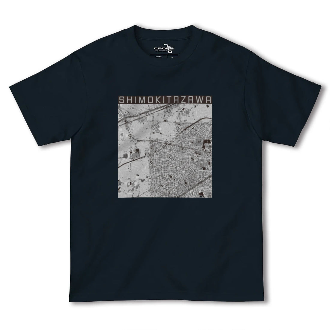 【下北沢(東京都)】地図柄ヘビーウェイトTシャツ