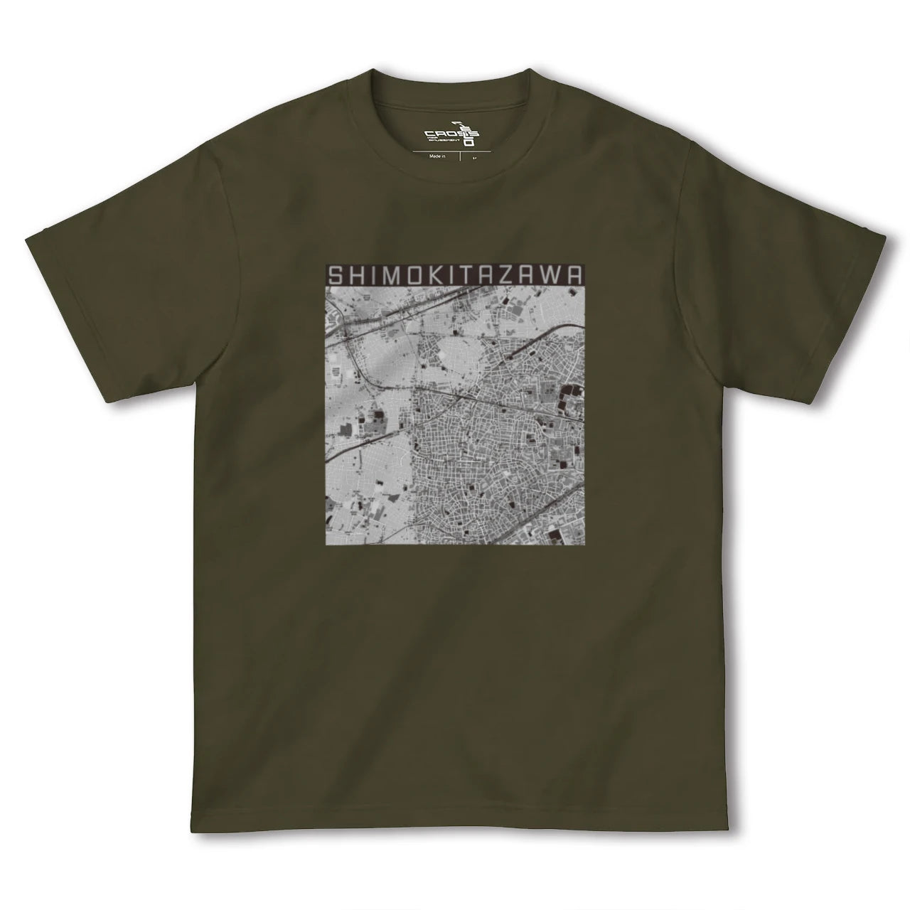 【下北沢(東京都)】地図柄ヘビーウェイトTシャツ