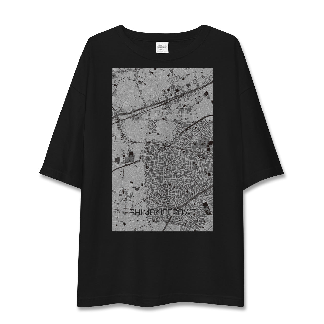 【下北沢(東京都)】地図柄ビッグシルエットTシャツ