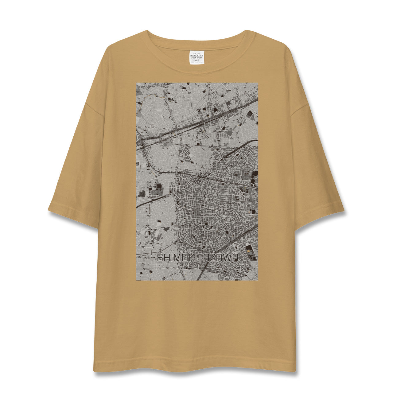 【下北沢(東京都)】地図柄ビッグシルエットTシャツ
