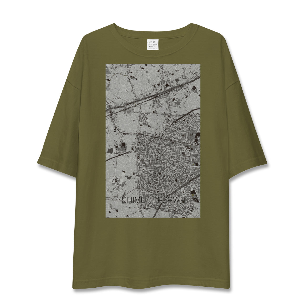 【下北沢(東京都)】地図柄ビッグシルエットTシャツ