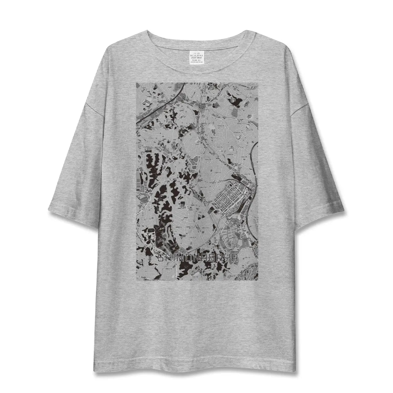 【下永谷(神奈川県)】地図柄ビッグシルエットTシャツ