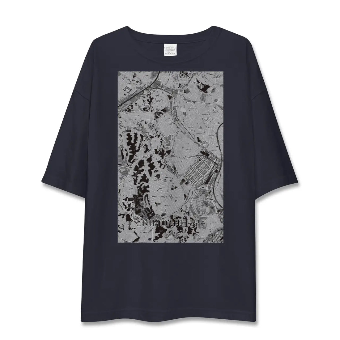 【下永谷(神奈川県)】地図柄ビッグシルエットTシャツ