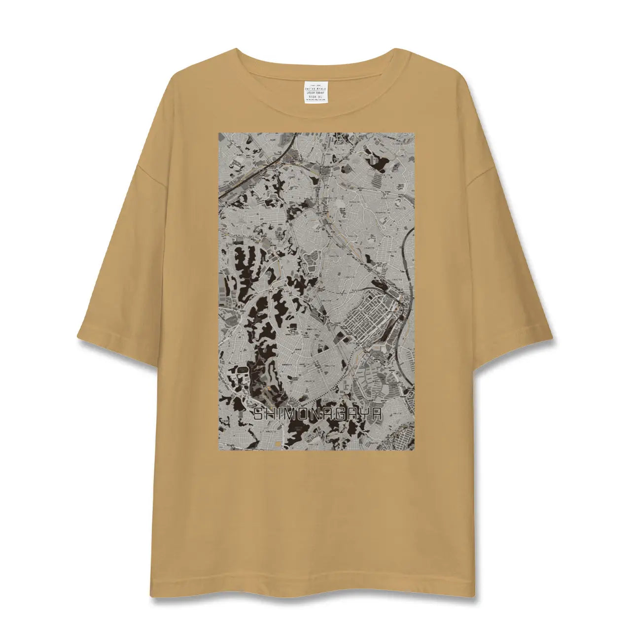 【下永谷(神奈川県)】地図柄ビッグシルエットTシャツ