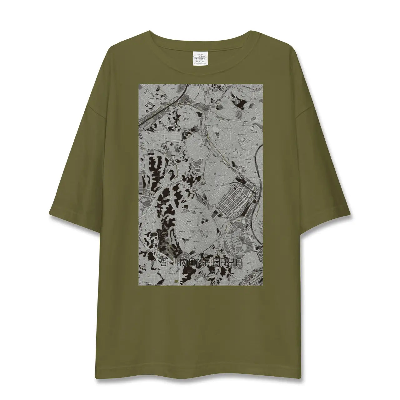 【下永谷(神奈川県)】地図柄ビッグシルエットTシャツ