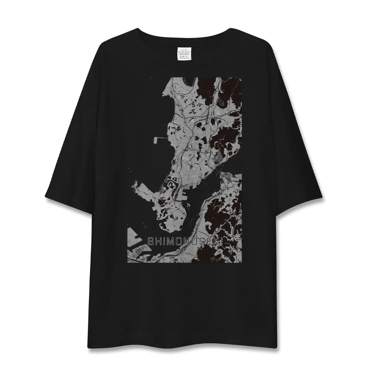 【下関(山口県)】地図柄ビッグシルエットTシャツ