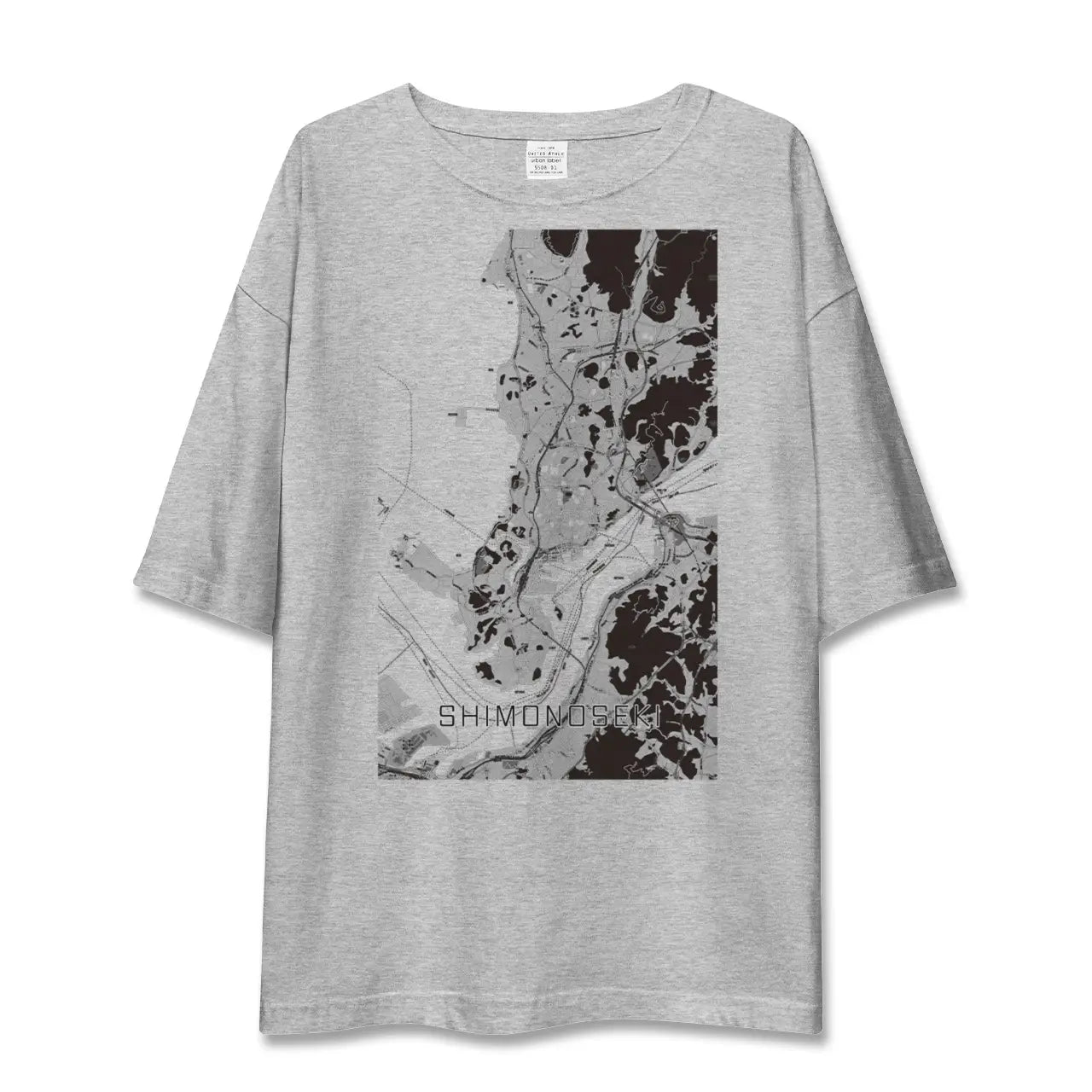 【下関(山口県)】地図柄ビッグシルエットTシャツ