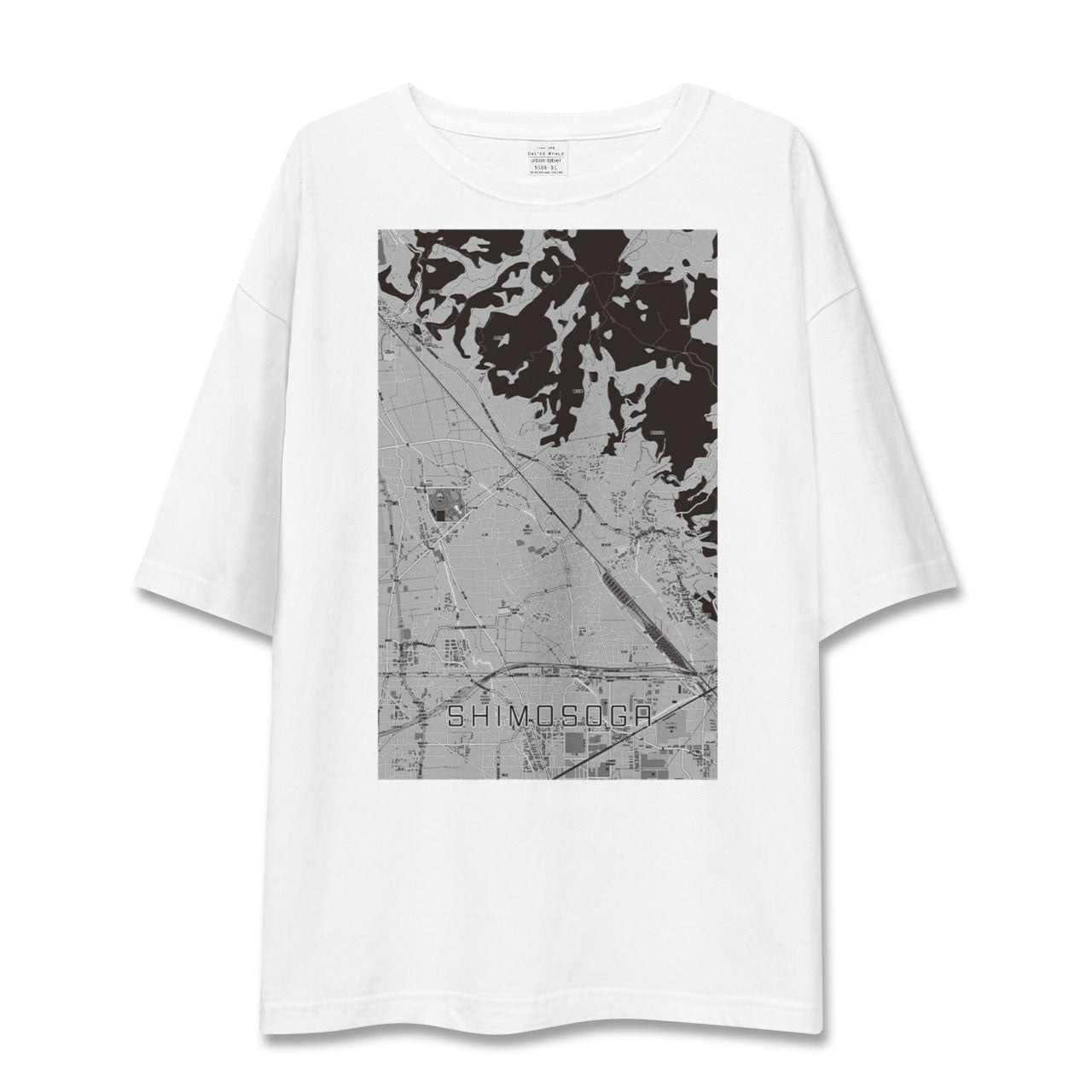 【下曽我(神奈川県)】地図柄ビッグシルエットTシャツ