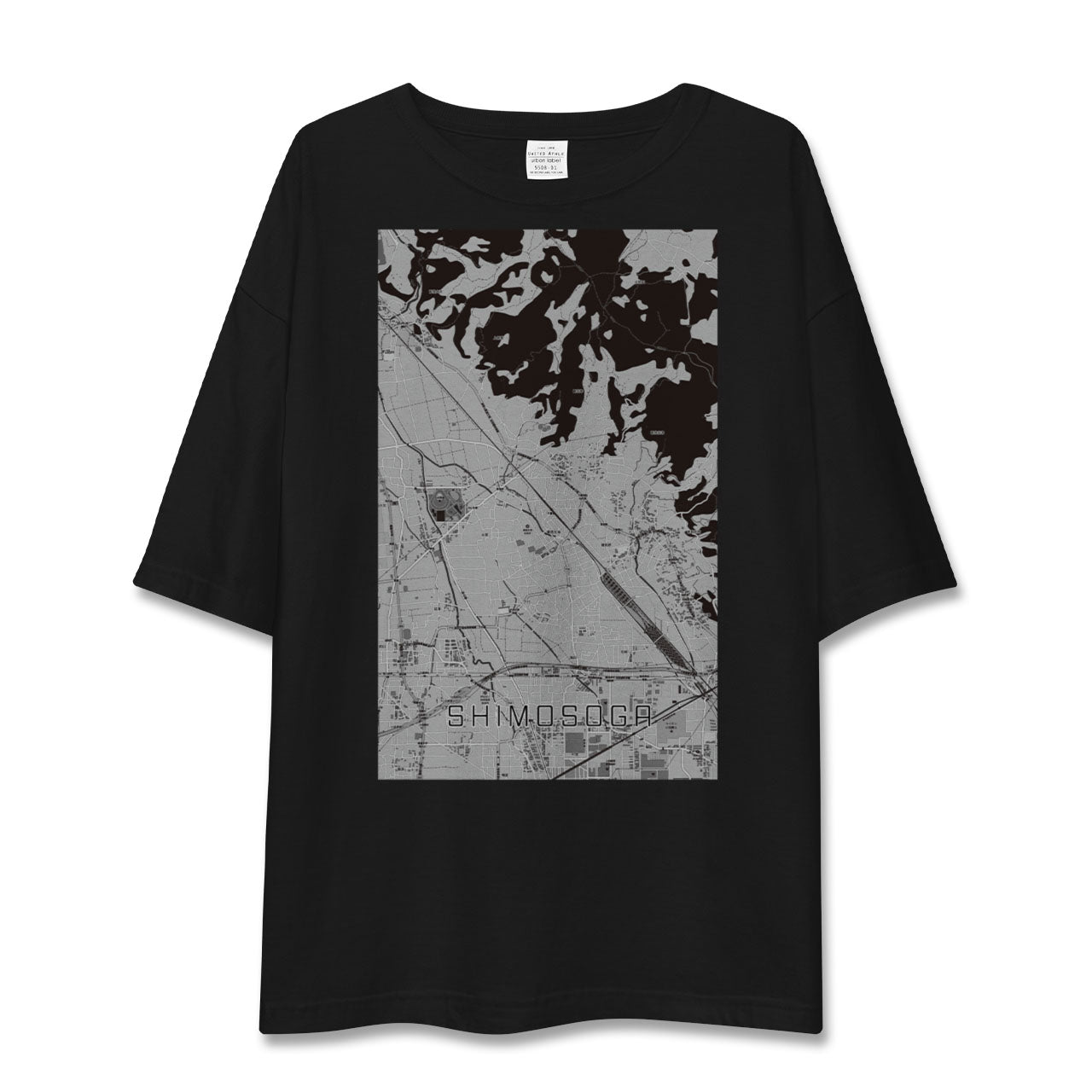 【下曽我(神奈川県)】地図柄ビッグシルエットTシャツ