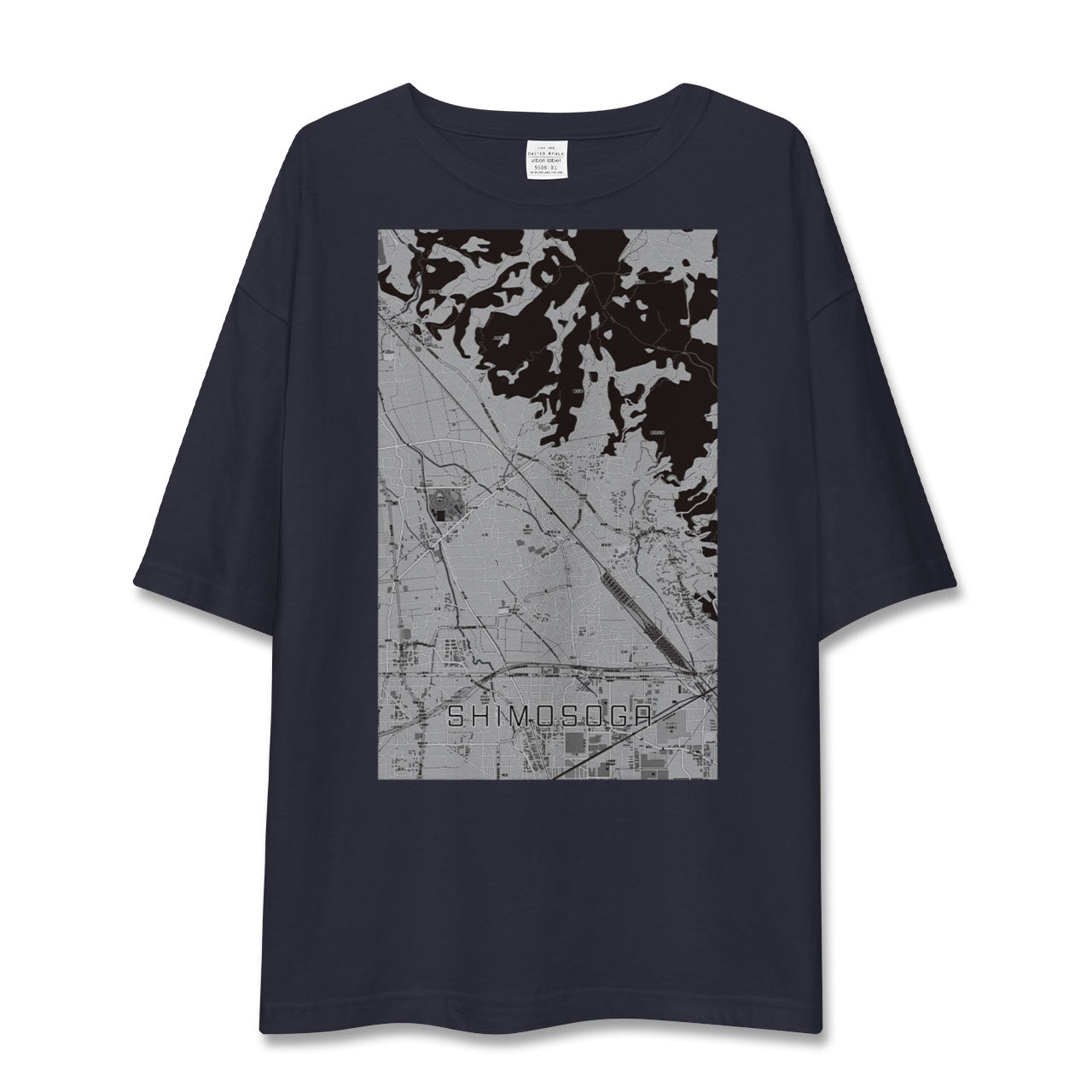【下曽我(神奈川県)】地図柄ビッグシルエットTシャツ