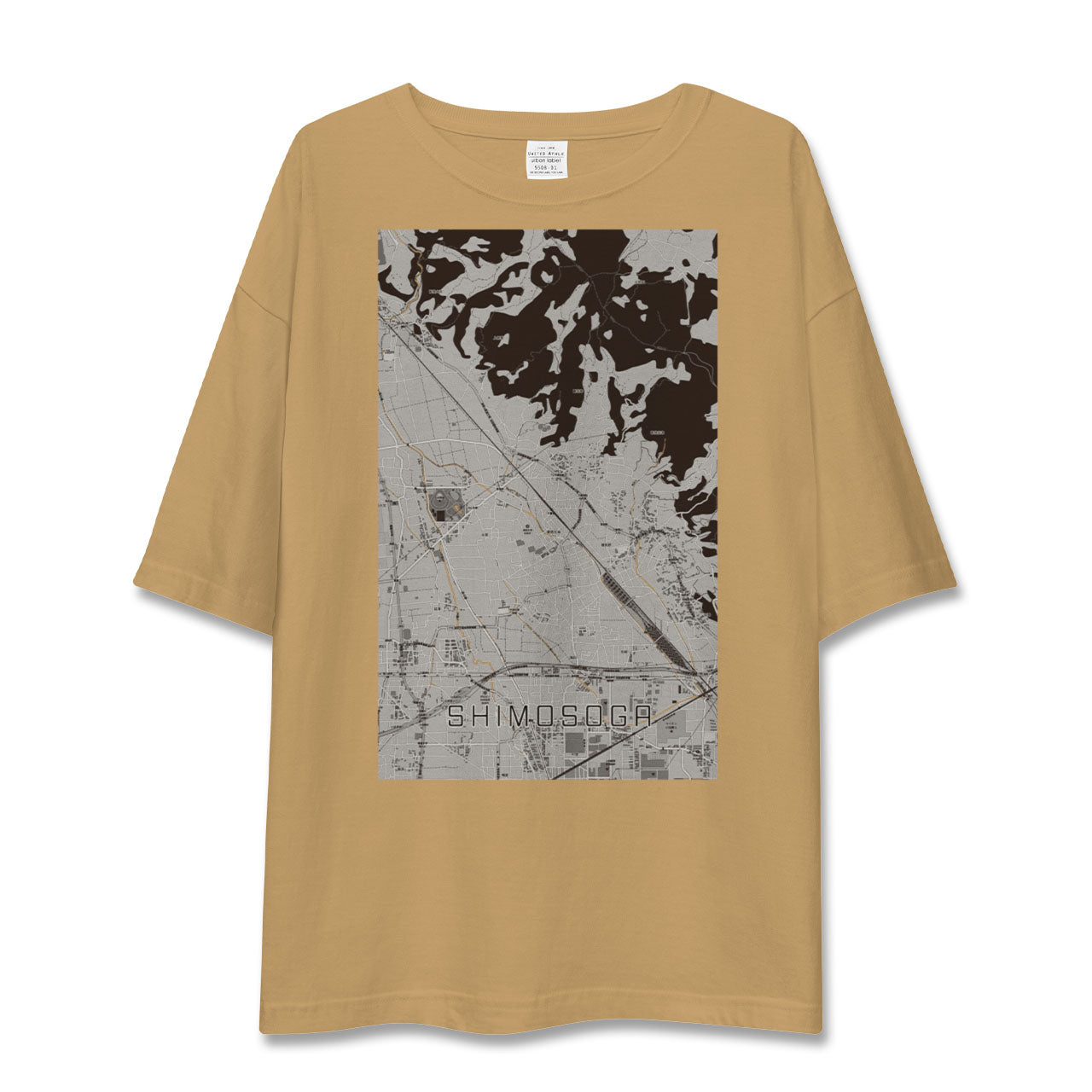 【下曽我(神奈川県)】地図柄ビッグシルエットTシャツ