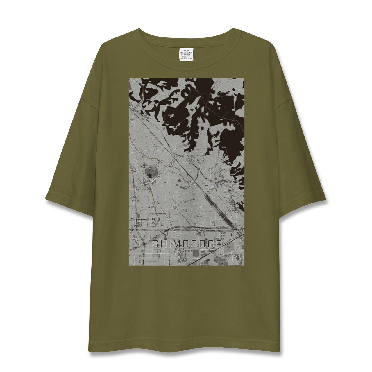 【下曽我(神奈川県)】地図柄ビッグシルエットTシャツ