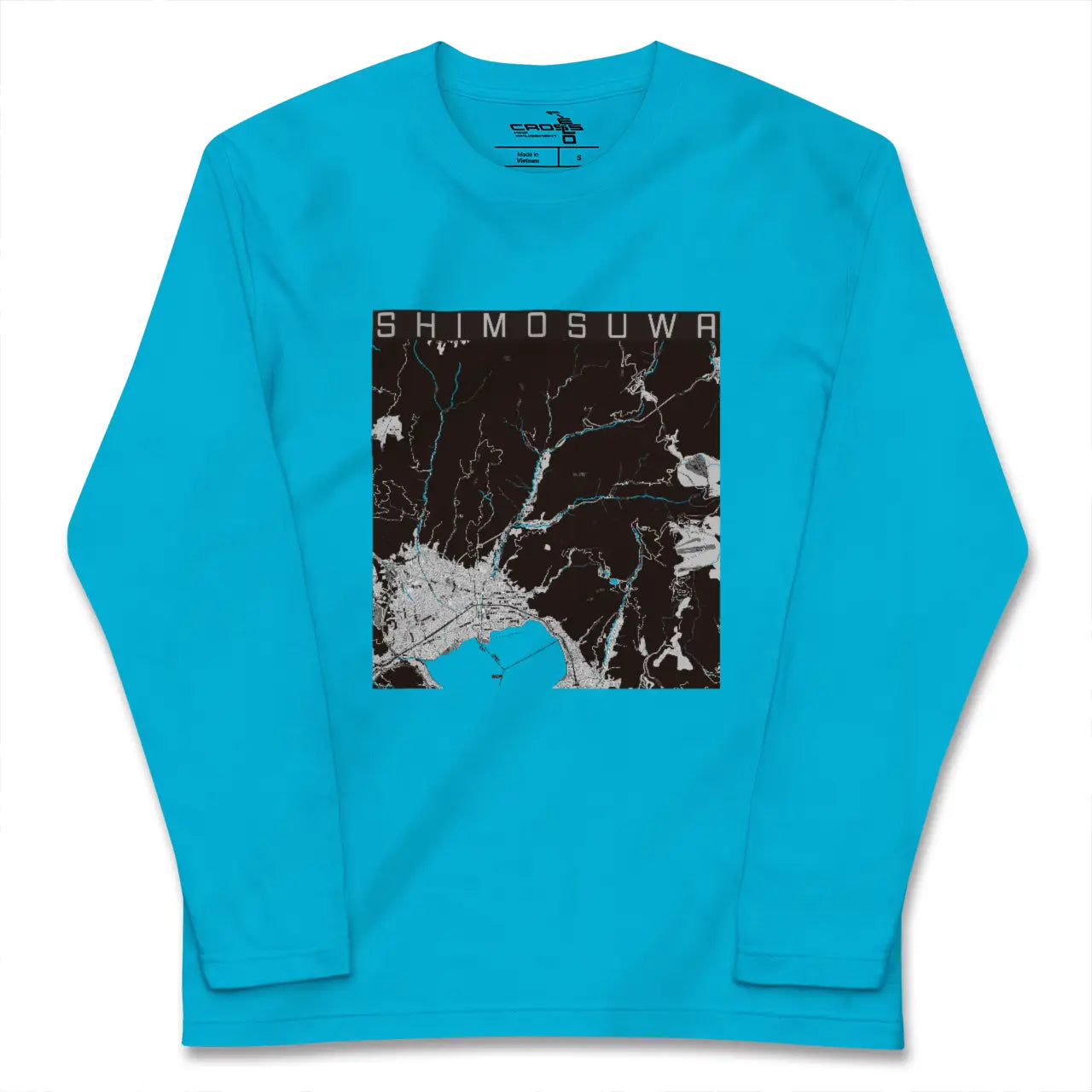 【下諏訪(長野県)】地図柄ロングスリーブTシャツ
