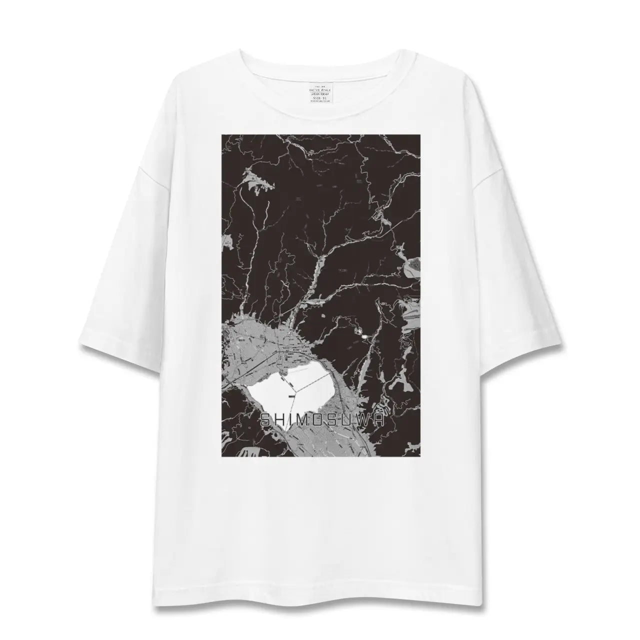 【下諏訪(長野県)】地図柄ビッグシルエットTシャツ