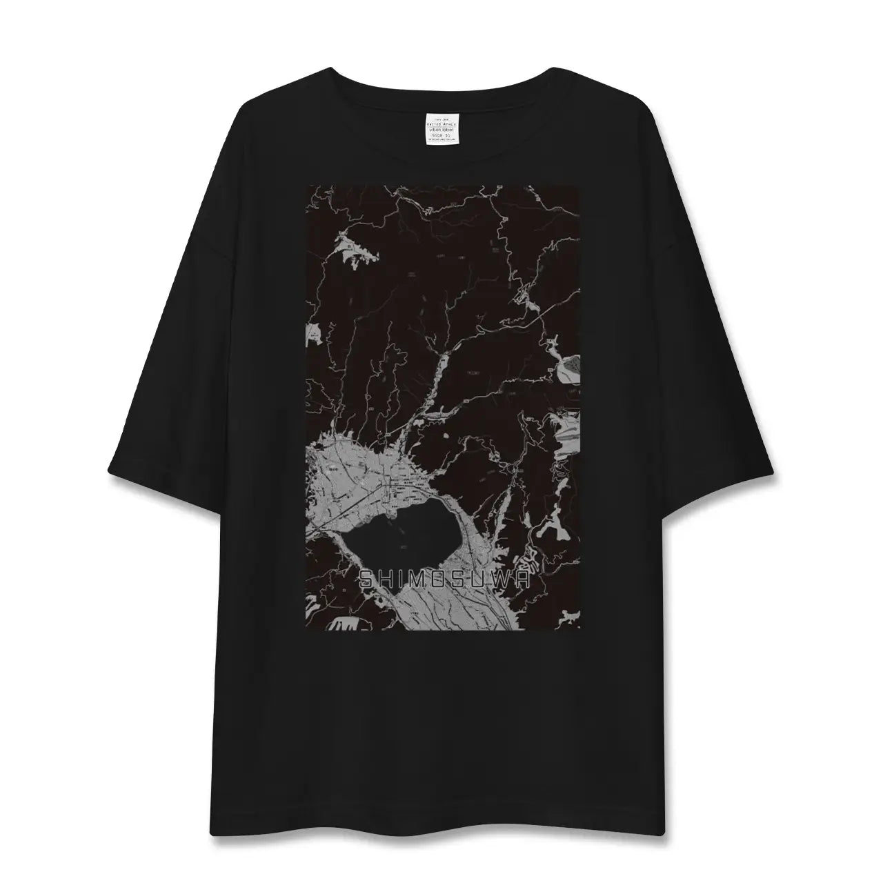 【下諏訪(長野県)】地図柄ビッグシルエットTシャツ