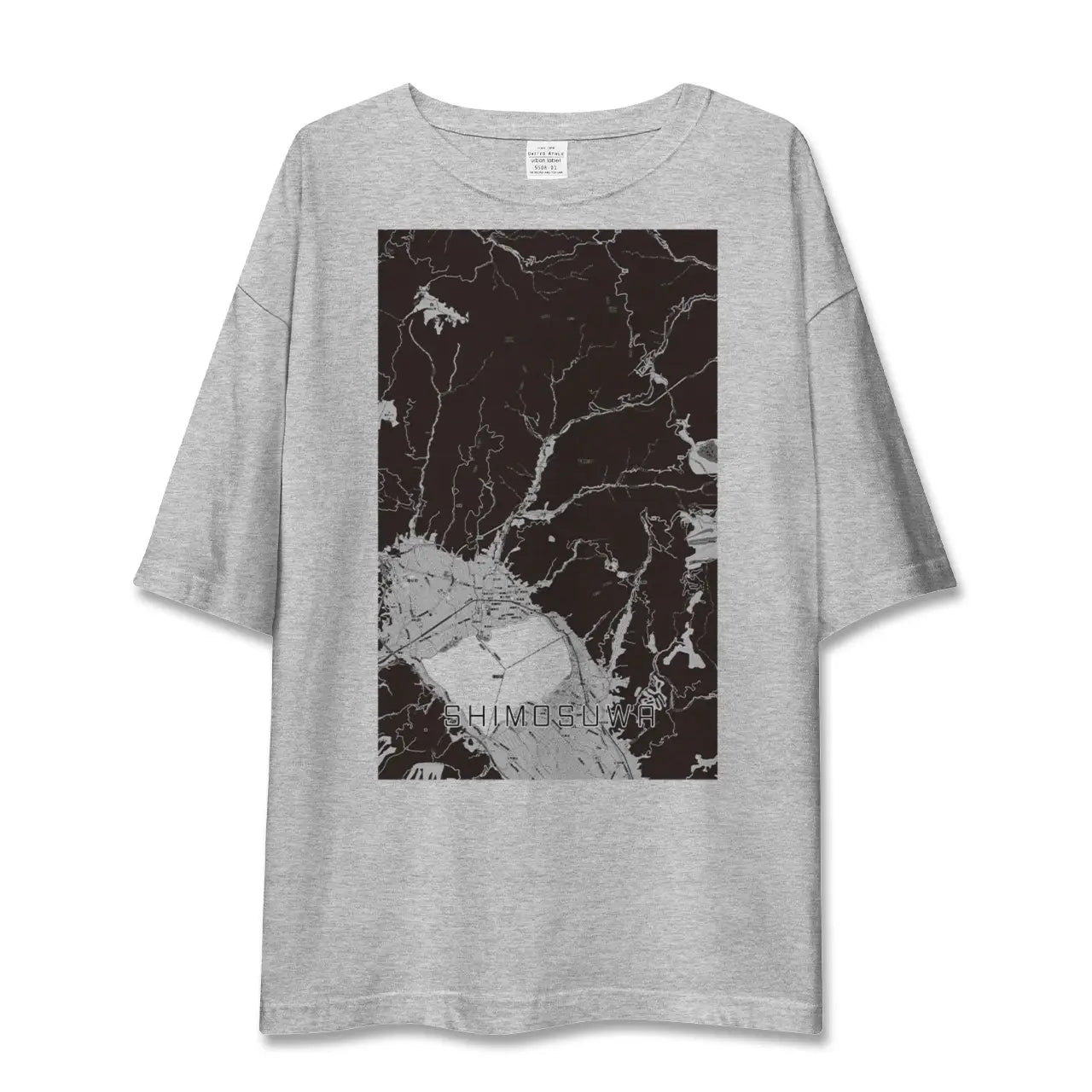 【下諏訪(長野県)】地図柄ビッグシルエットTシャツ