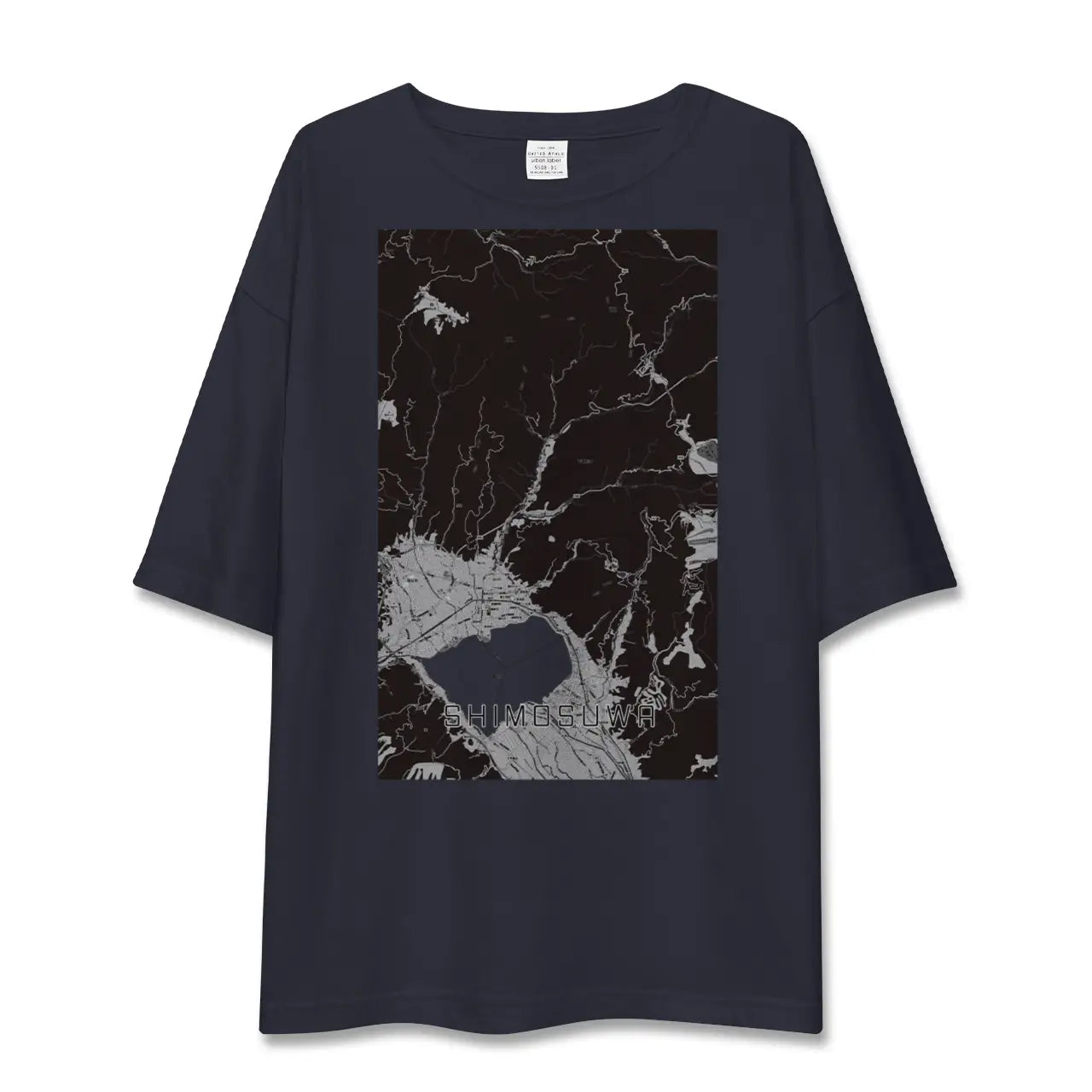 【下諏訪(長野県)】地図柄ビッグシルエットTシャツ