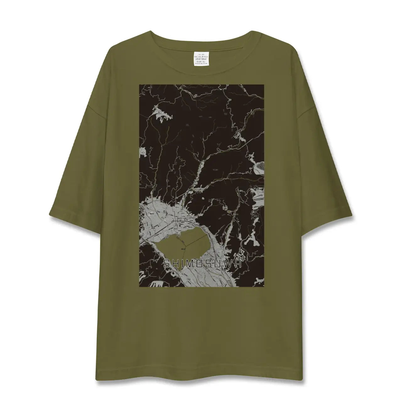 【下諏訪(長野県)】地図柄ビッグシルエットTシャツ