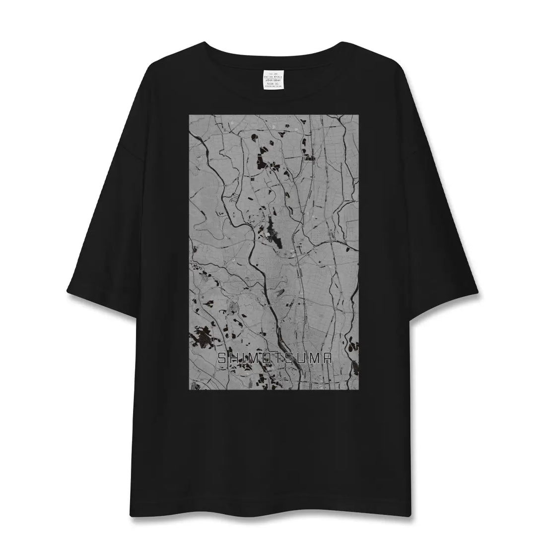 【下妻(茨城県)】地図柄ビッグシルエットTシャツ
