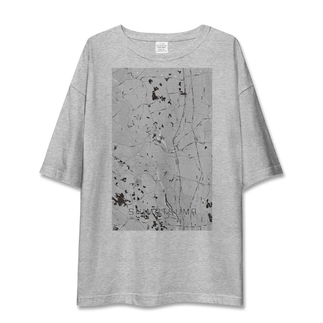 【下妻(茨城県)】地図柄ビッグシルエットTシャツ