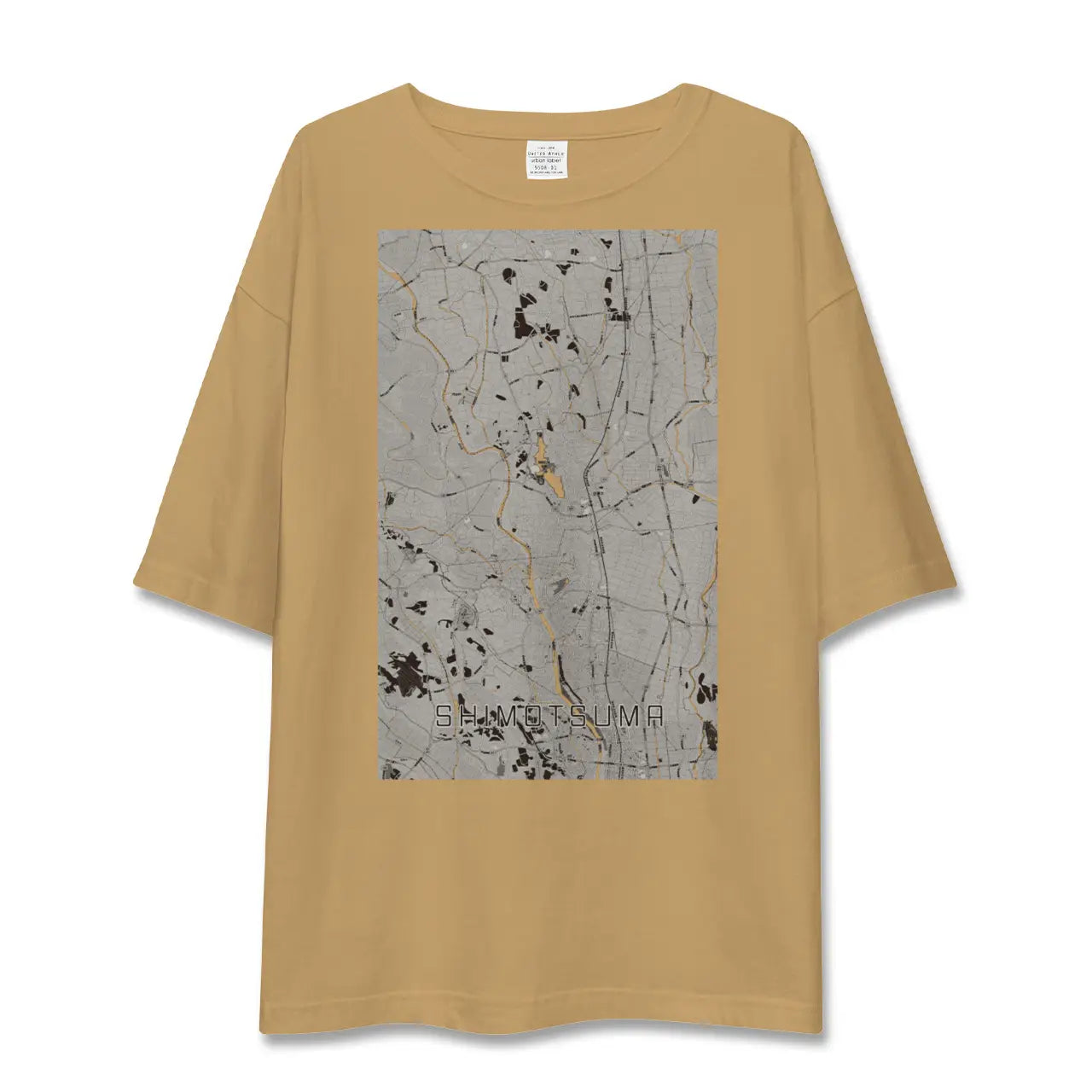 【下妻(茨城県)】地図柄ビッグシルエットTシャツ