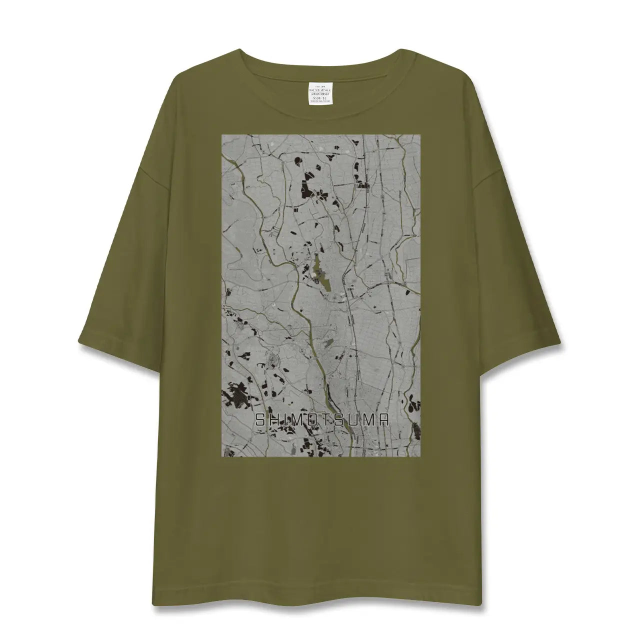 【下妻(茨城県)】地図柄ビッグシルエットTシャツ