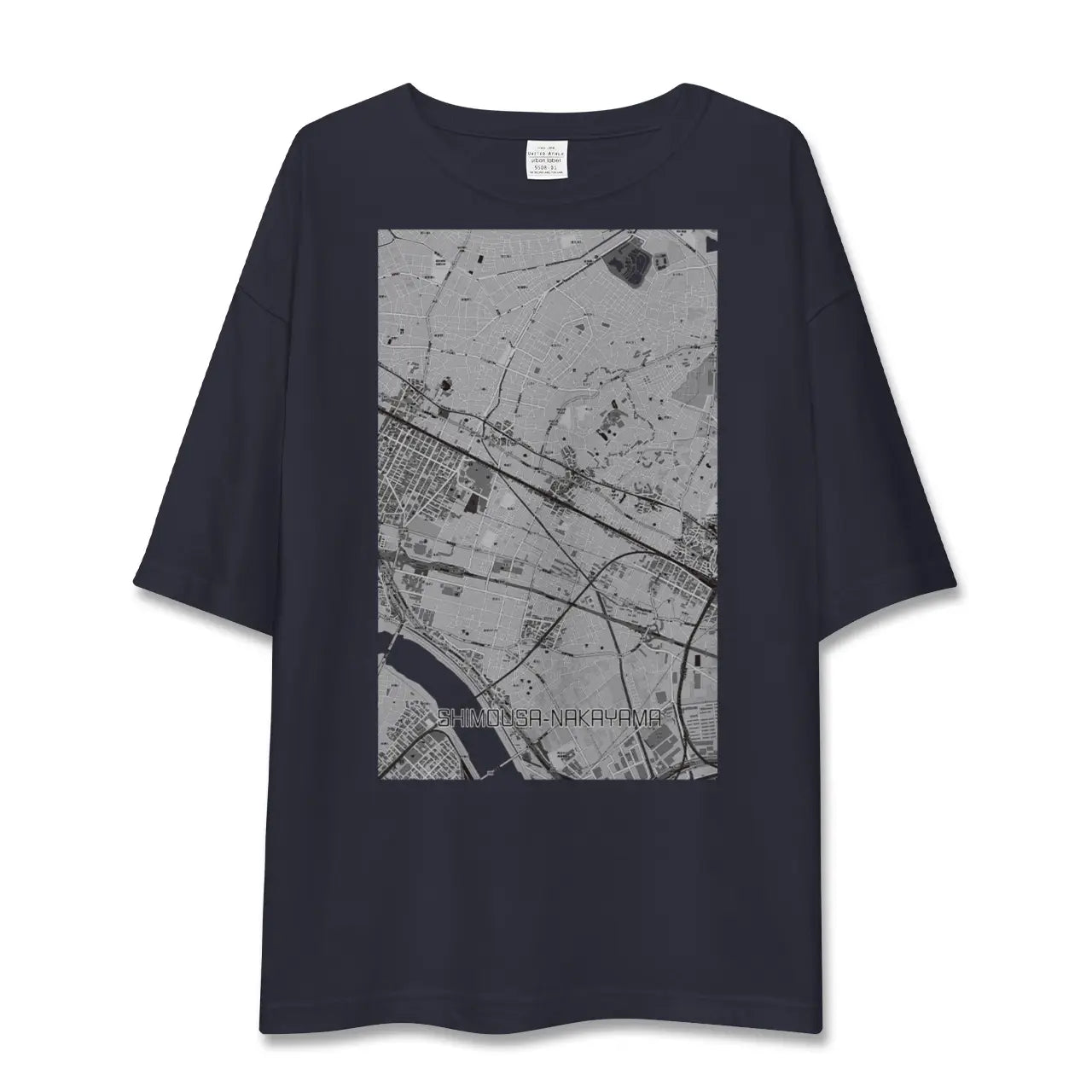 【下総中山(千葉県)】地図柄ビッグシルエットTシャツ
