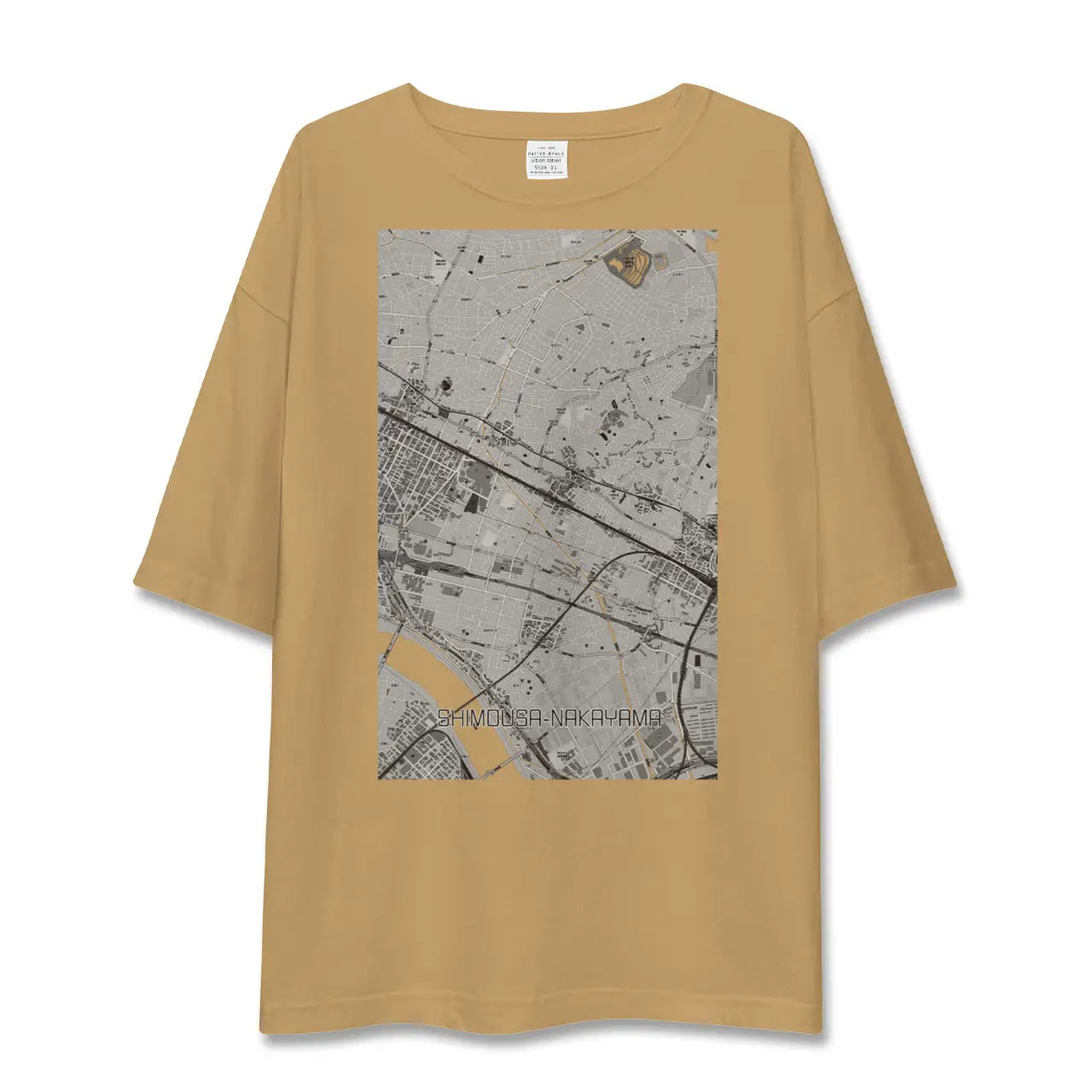 【下総中山(千葉県)】地図柄ビッグシルエットTシャツ