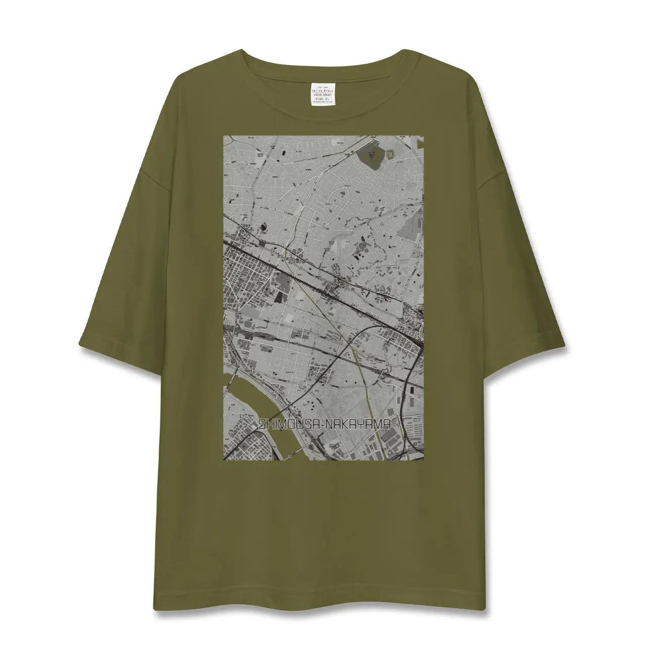 【下総中山(千葉県)】地図柄ビッグシルエットTシャツ