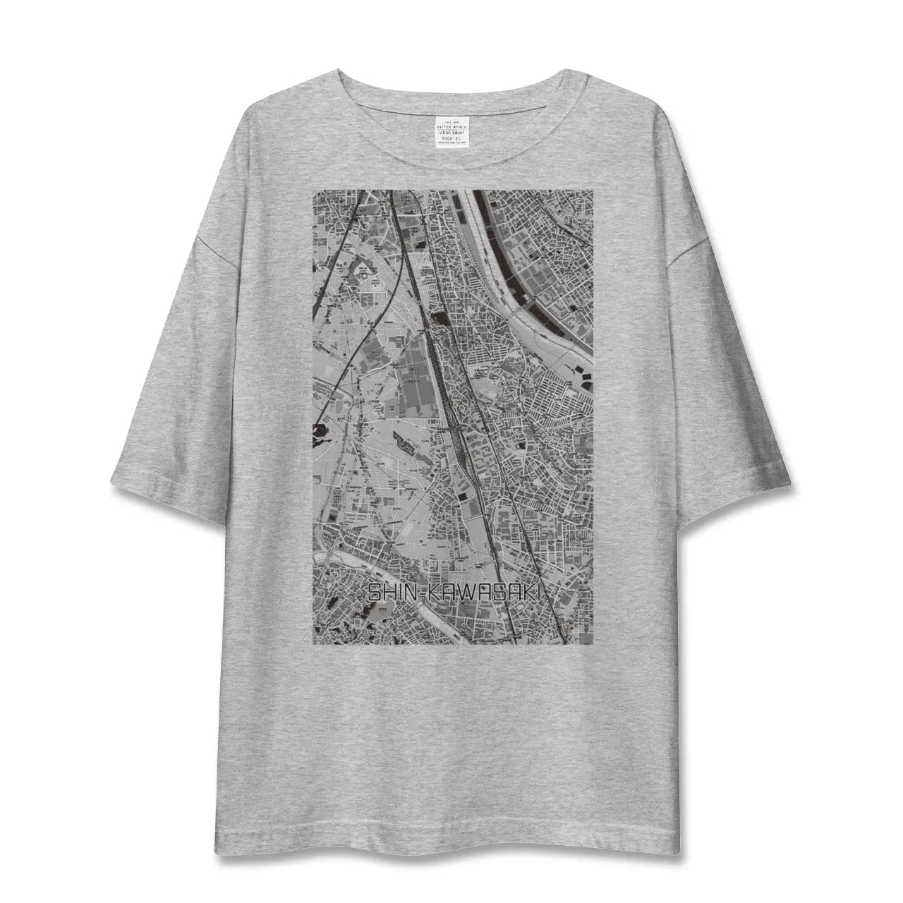 【新川崎(神奈川県)】地図柄ビッグシルエットTシャツ