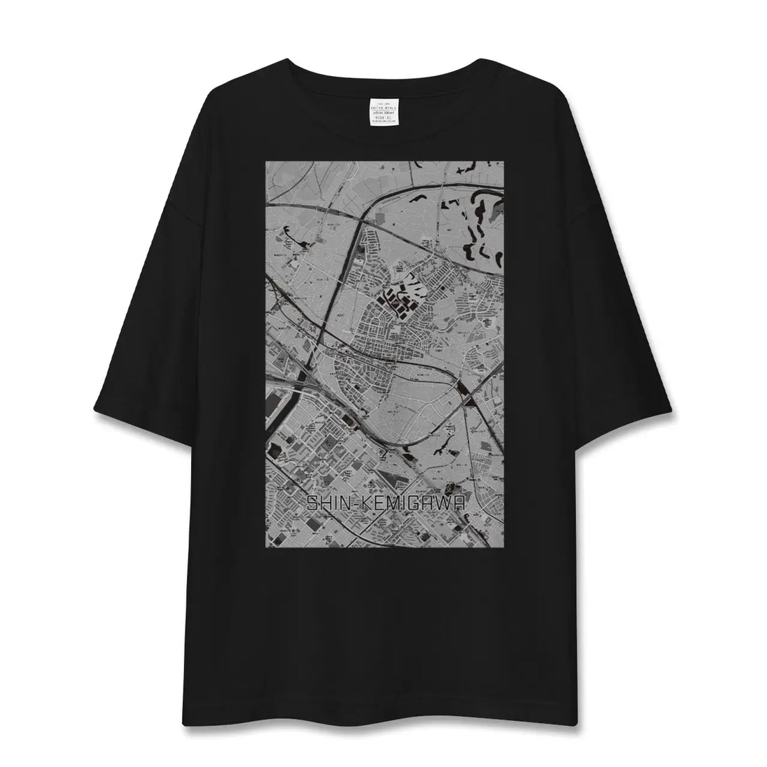 【新検見川(千葉県)】地図柄ビッグシルエットTシャツ