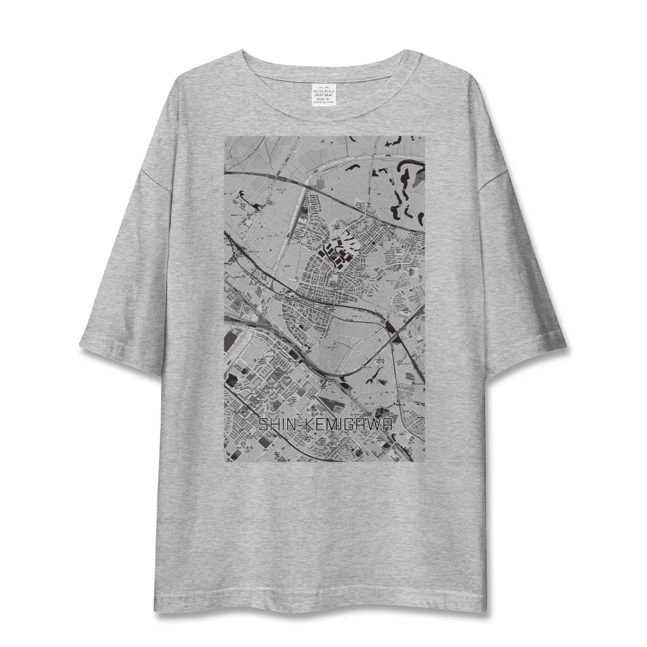 【新検見川(千葉県)】地図柄ビッグシルエットTシャツ