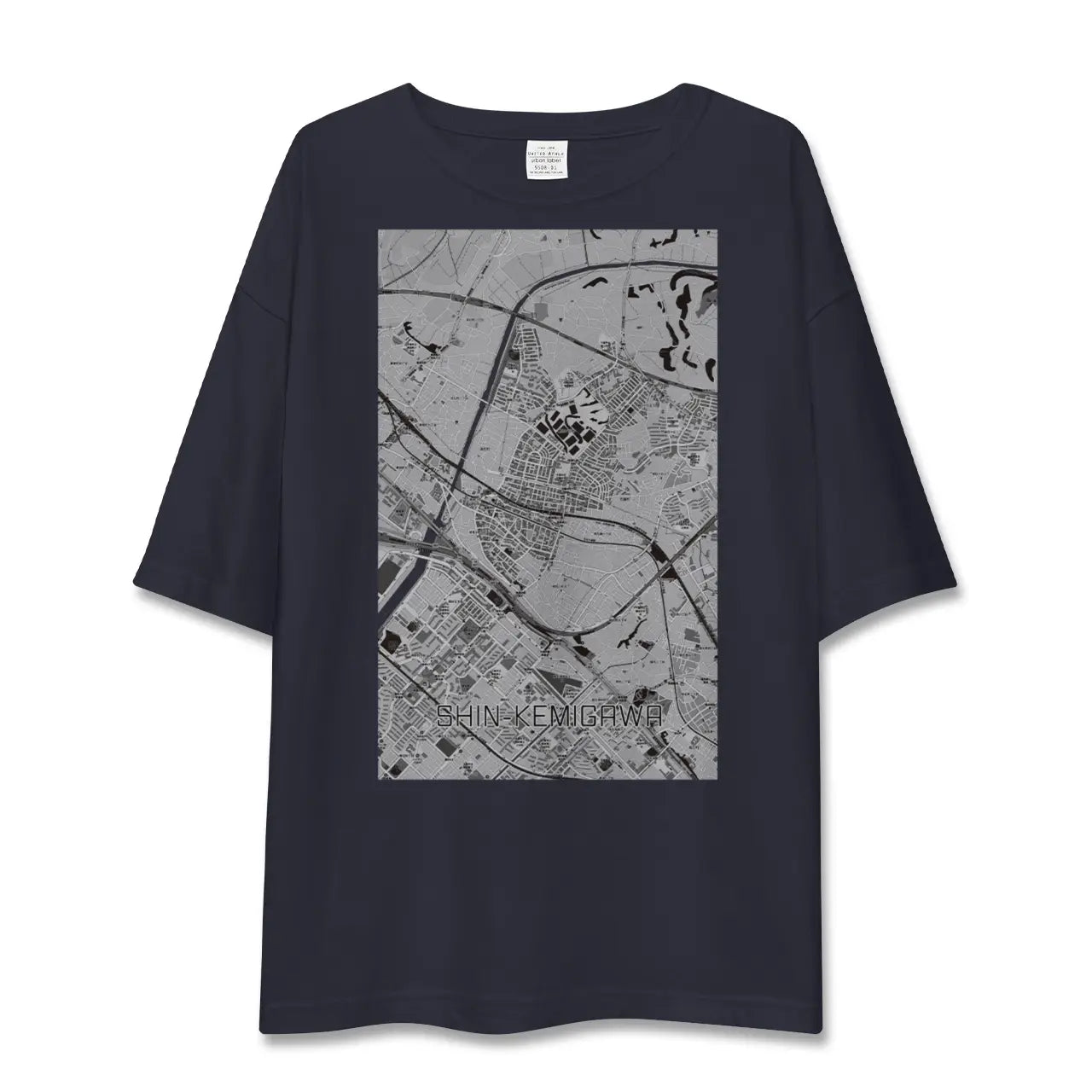 【新検見川(千葉県)】地図柄ビッグシルエットTシャツ