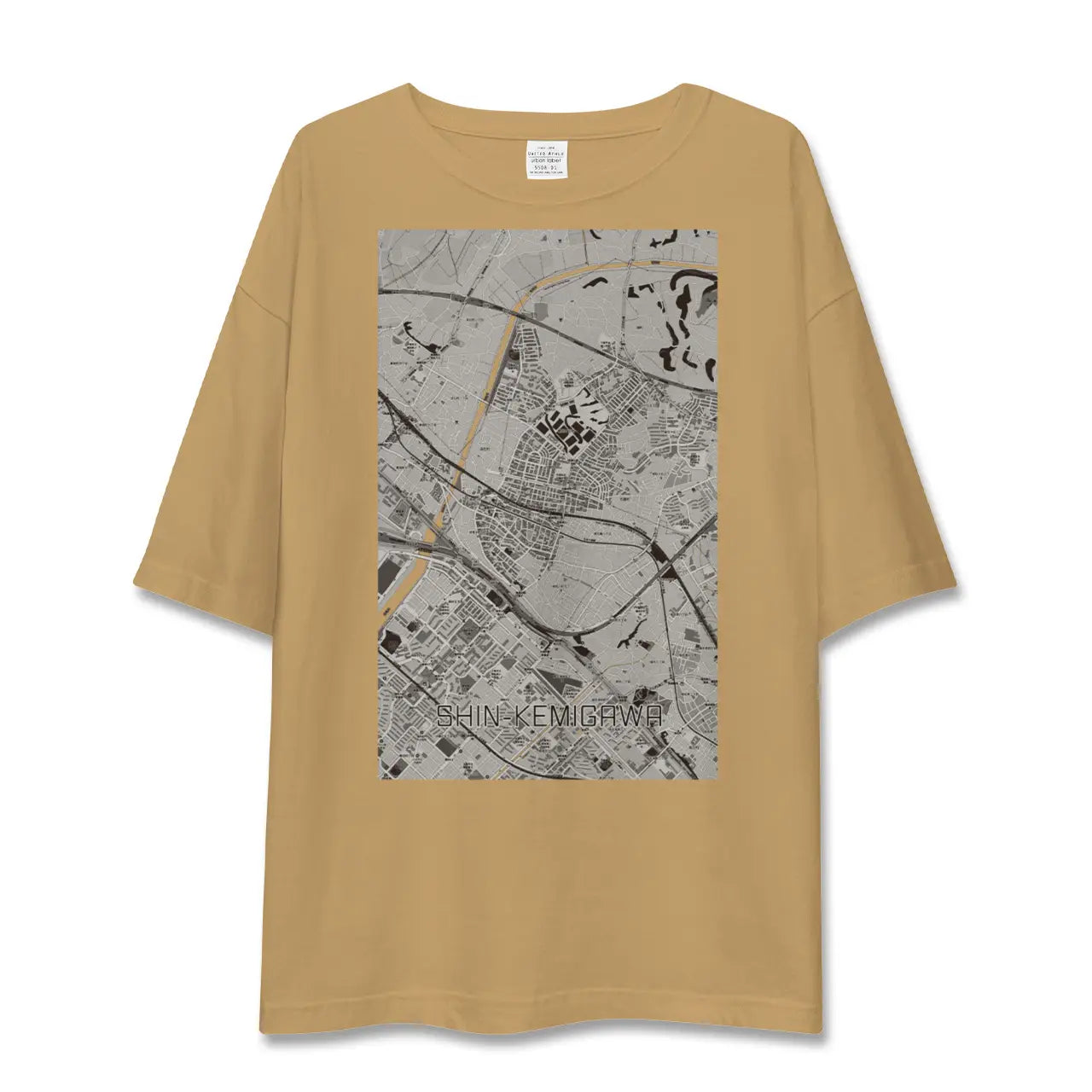 【新検見川(千葉県)】地図柄ビッグシルエットTシャツ