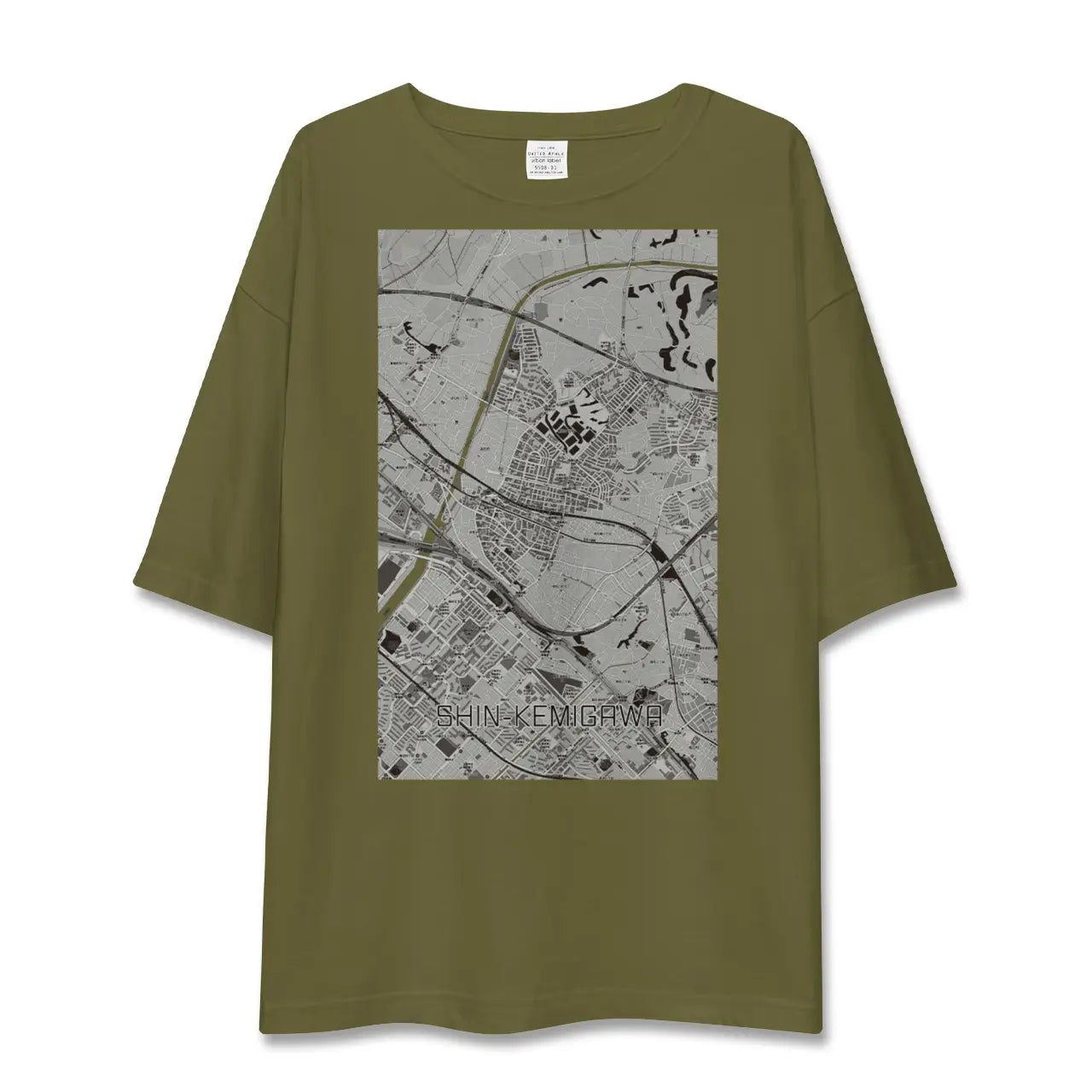 【新検見川(千葉県)】地図柄ビッグシルエットTシャツ