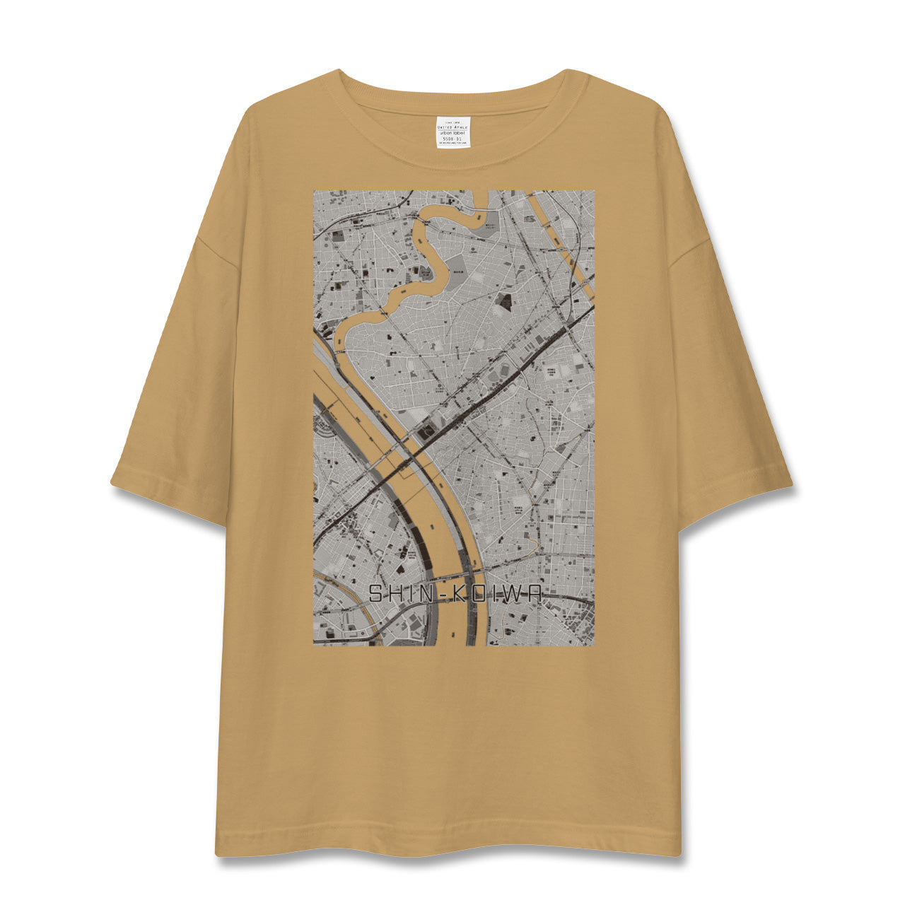 【新小岩(東京都)】地図柄ビッグシルエットTシャツ