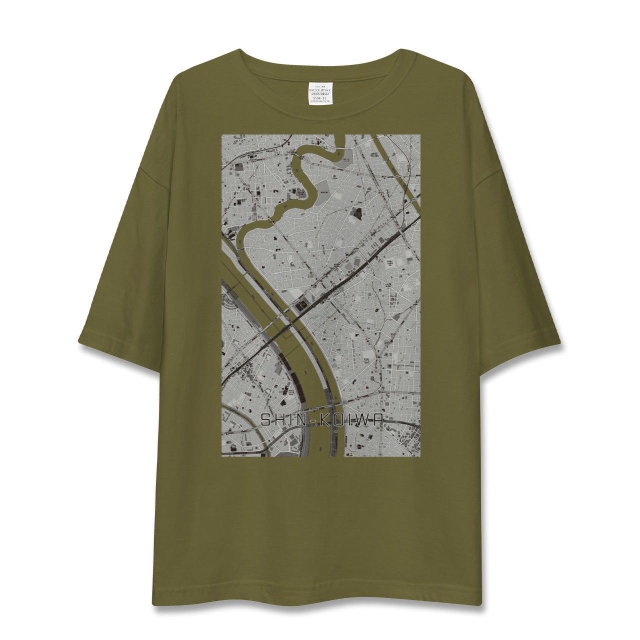 【新小岩(東京都)】地図柄ビッグシルエットTシャツ